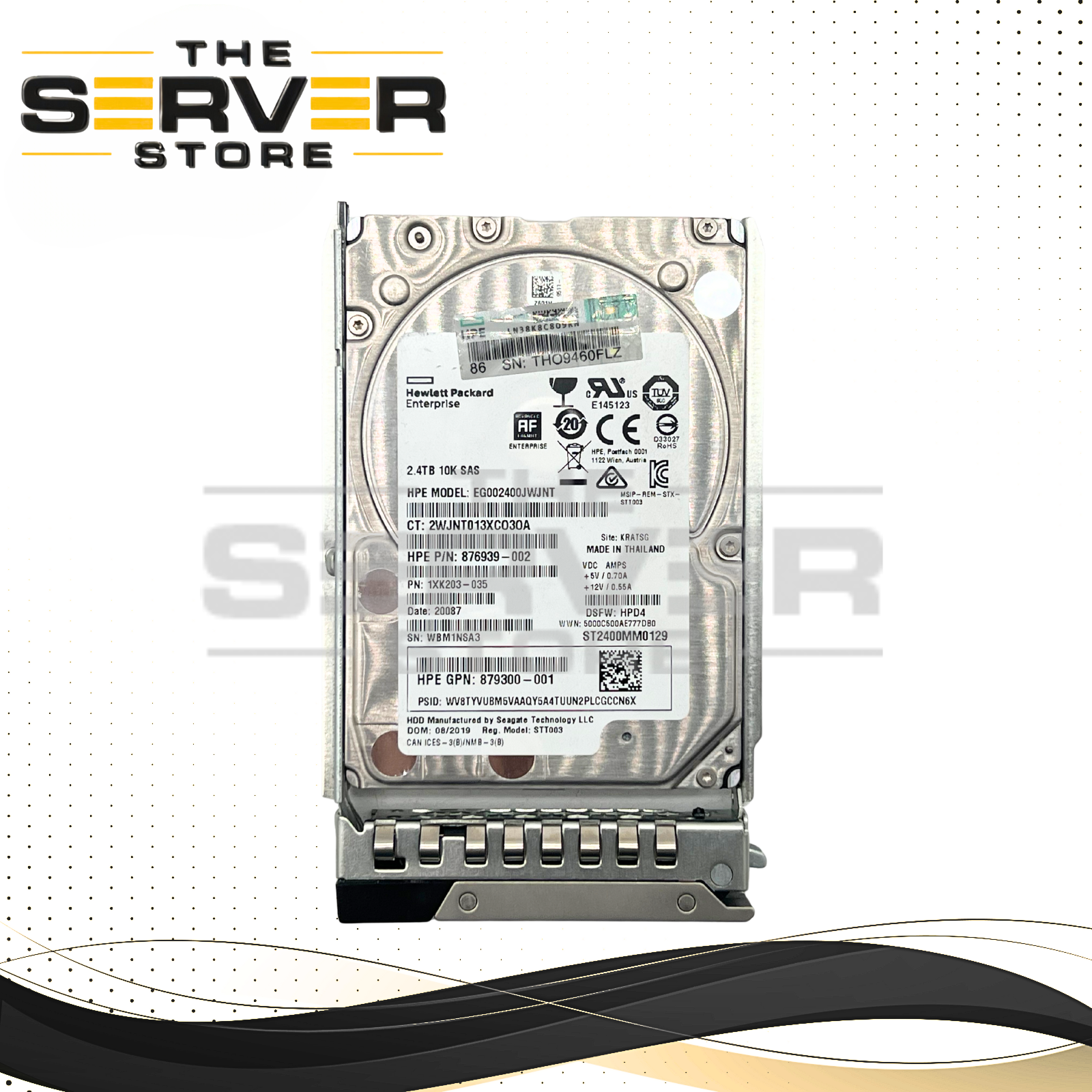 Seagate 2.4TB SAS 12G 10K SFF 2.5" HDD Exos Dell PowerEdge Server Gen 14 Gen 15 Gen 16