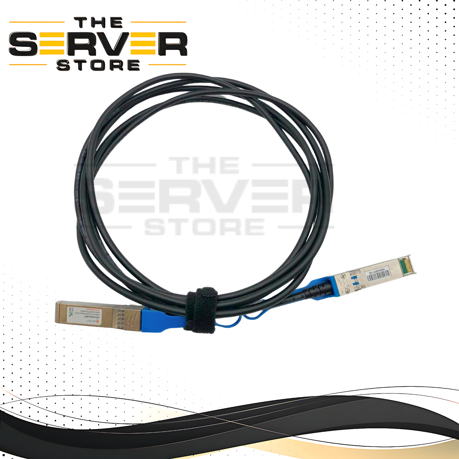 ENet 25GBase-CU SFP28 Passive Direct Attach Copper (DAC) Cable, 3-Meter (3m) Length. Dell Compatible. P/N: 470-ACEU-ENC.