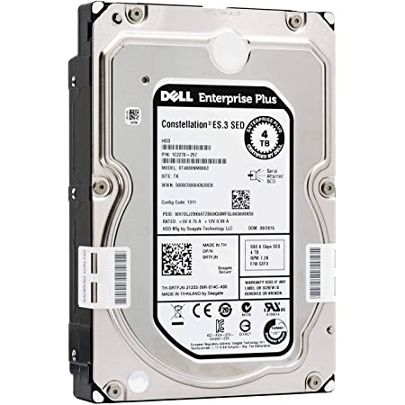 Dell Enterprise 4TB 7.2K 6Gbps SATA 3.5'' LFF Hard Drive HDD (95M6K)