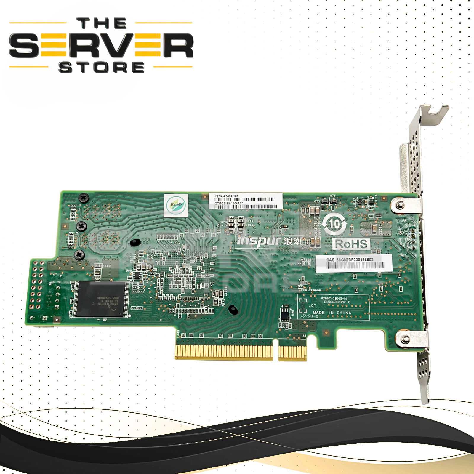 (LOT OF 100) LSI 8P 12G IT Mode FreeNAS Host Bus Adapter (HBA) SAS 9300-8i SAS3008 Controller YZCA-00424-101