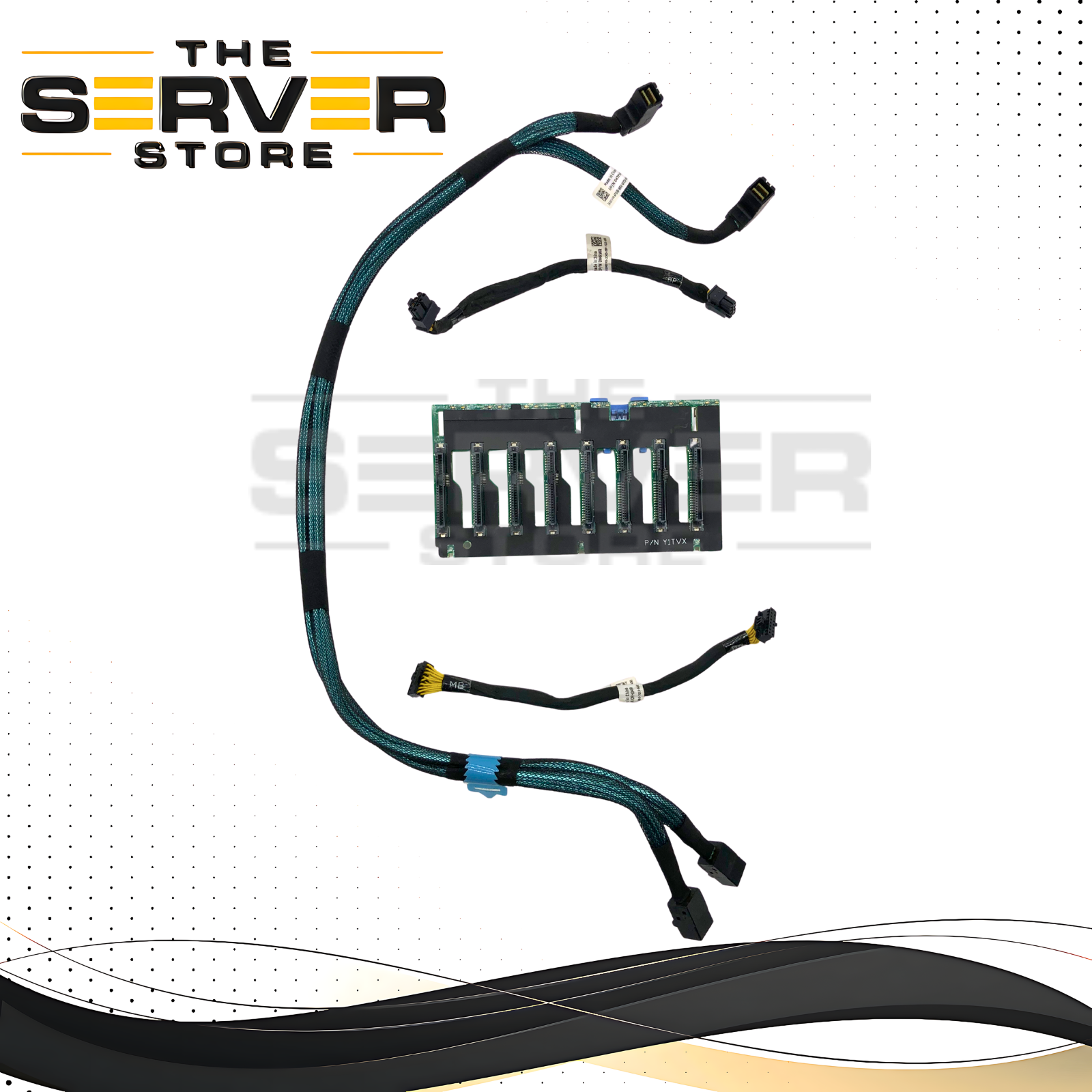 Dell PowerEdge R940 8-Bay 2.5" SFF SAS/SATA Backplane Kit w/Cables 0JM6HP JM6HP