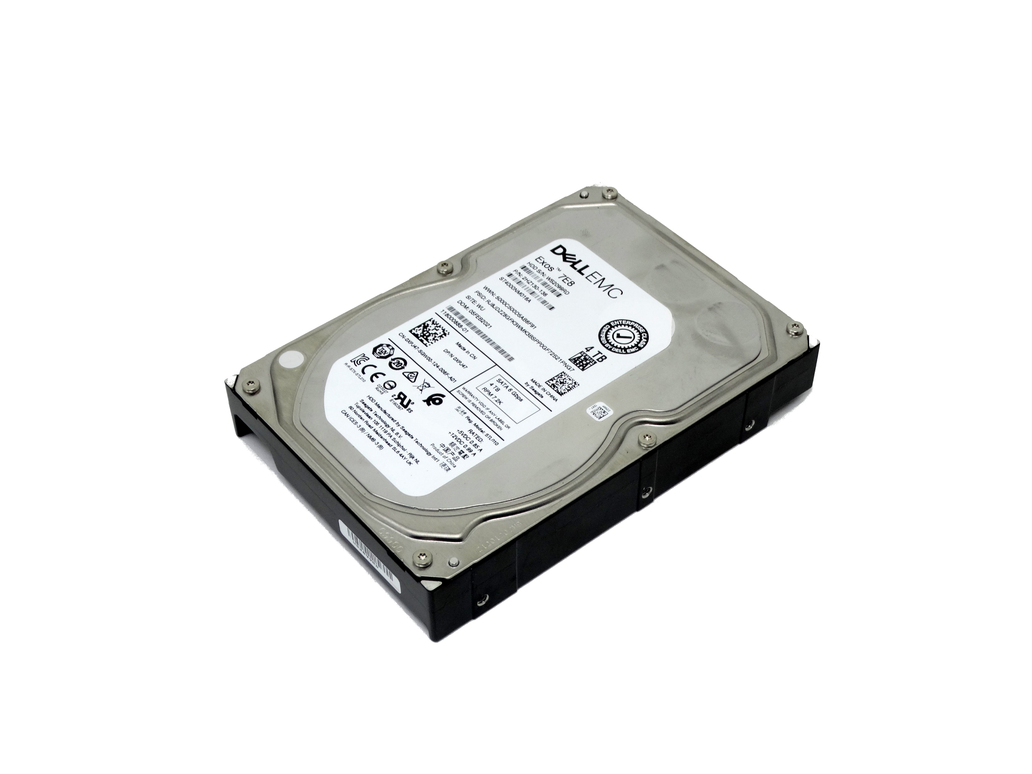 DELL 4TB 7.2K 6Gbps SATA 3.5'' Hard Drive HDD (ST4000NM016A)