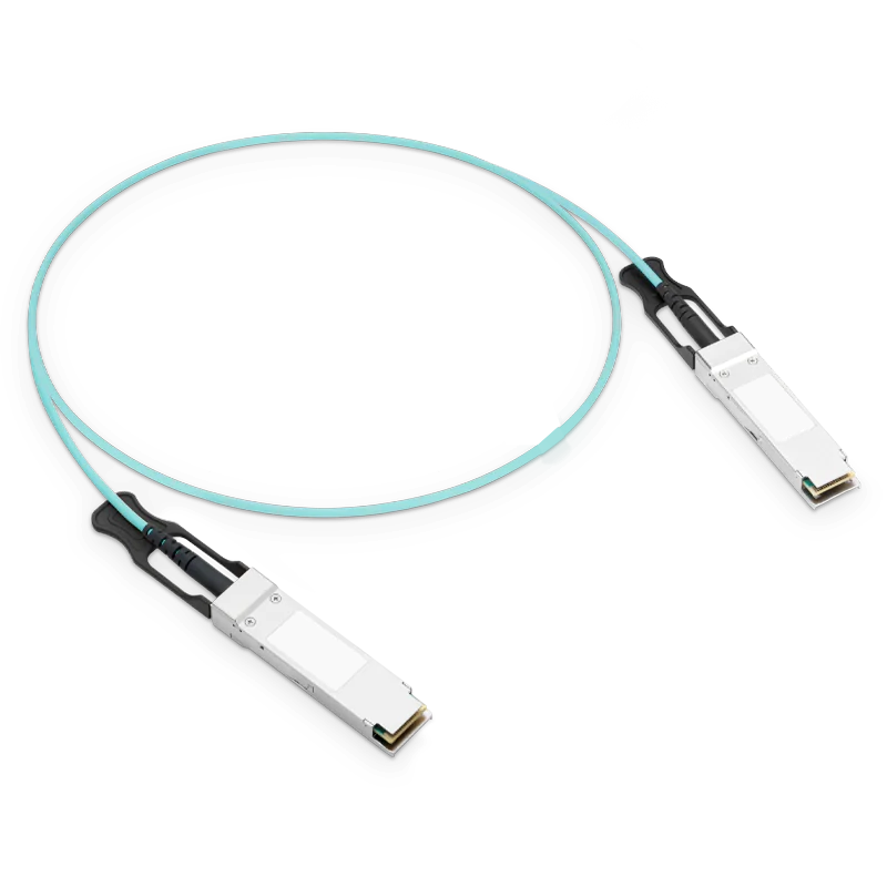 NSComm 200G QSFP56 to QSFP56 Active Optical Cable, OM3 Multimode, up to 30m