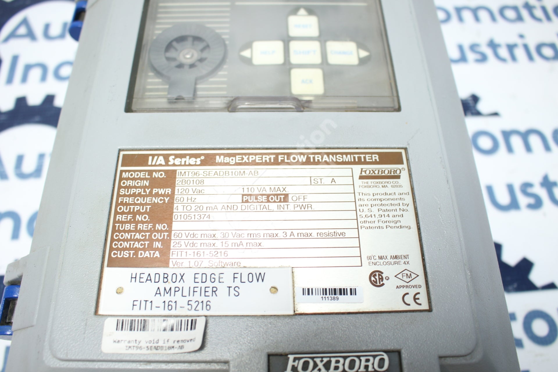 Foxboro IMT96-SEADB10M-AB Flow Transmitter