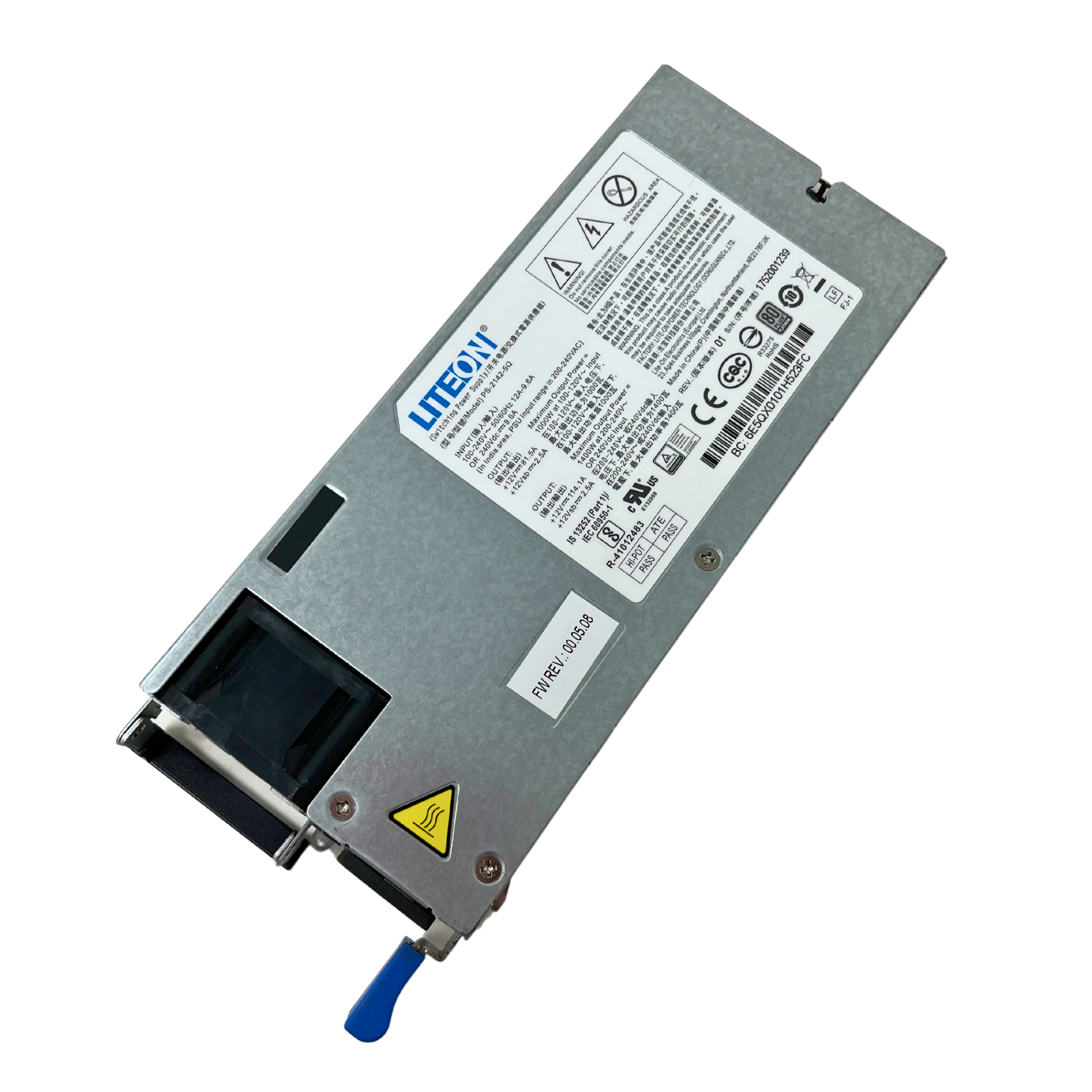 LITE-ON 1400W 80Plus 1U Switching Power Supply (PS-2142-5Q)