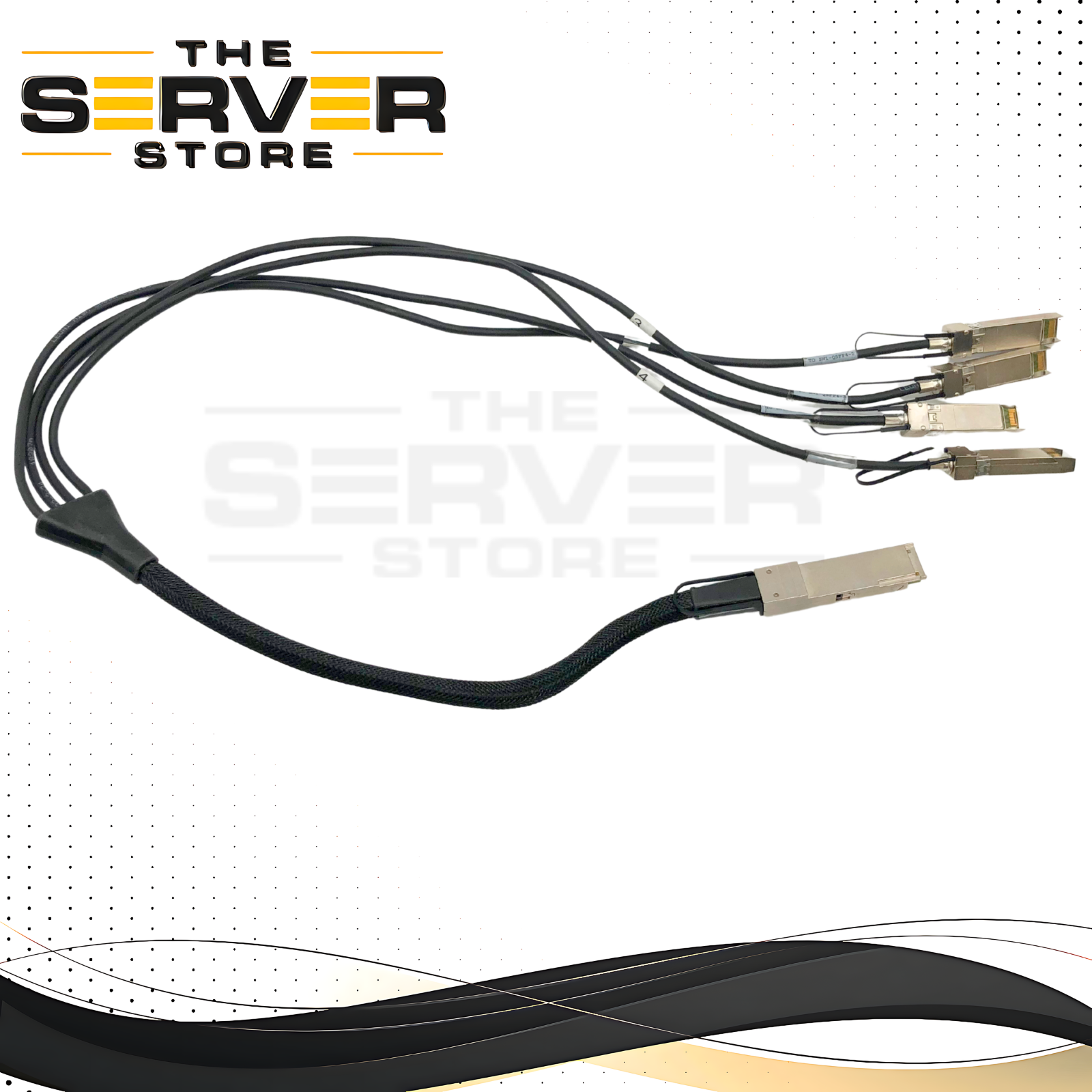Cisco QSFP+ to 4x SFP+ Passive Direct Attach Copper (DAC) Breakout Cable. 1-Meter (1M) Length. P/N: QSFP-4SFP10G-CU1M.