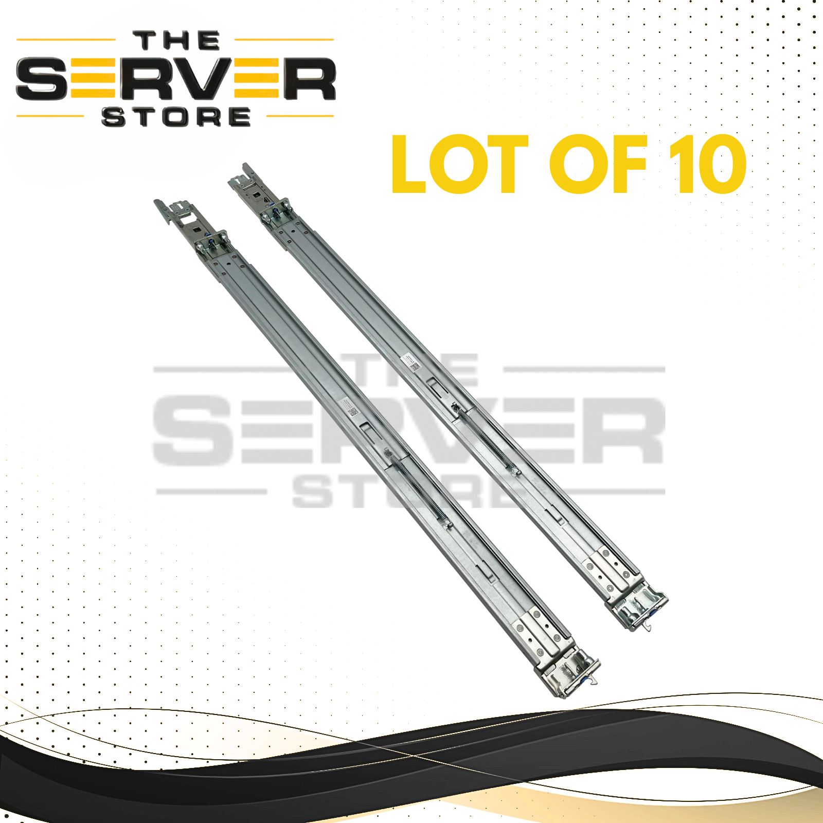 (LOT OF 10) Dell 1U Type A7 Sliding Ready Rails Kit 0RK1KT RK1KT for PowerEdge R330 R620 R630 R640 R420 R430 R320