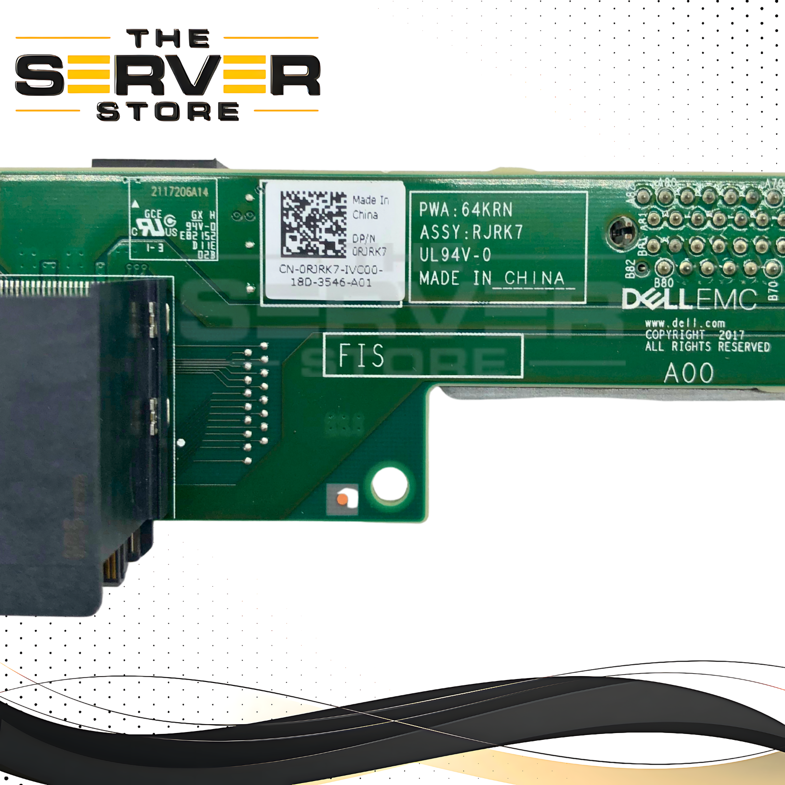 Dell PowerEdge R740/R740xd Riser 2C Card 1x PCIe 3.0 x16 Slot 0RJRK7 RJRK7