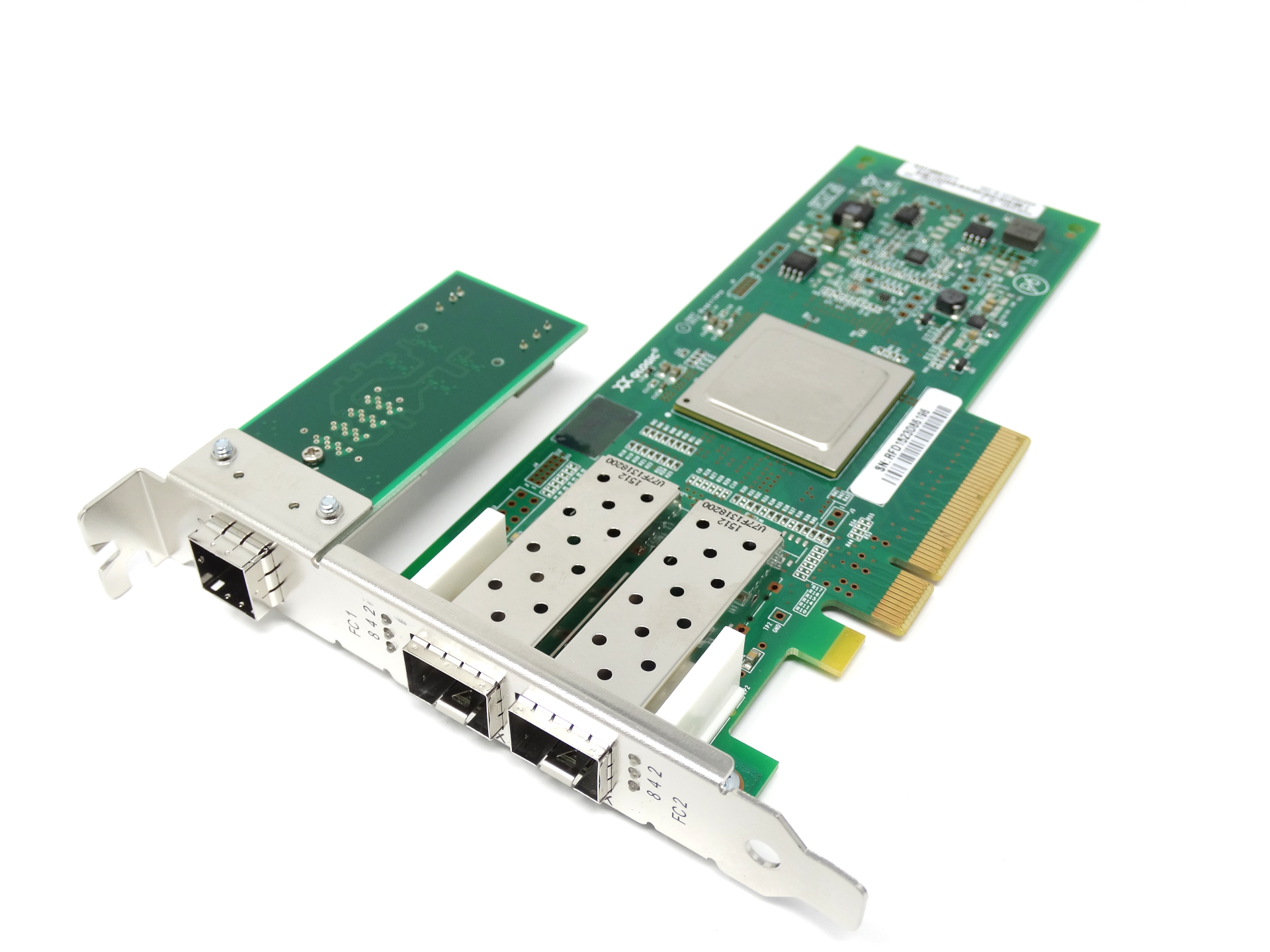 QLogic Dual Port 8Gb PCI-E FC Network Adapter w/ SAS Expander & SFP QLogic-QLE2562-WB