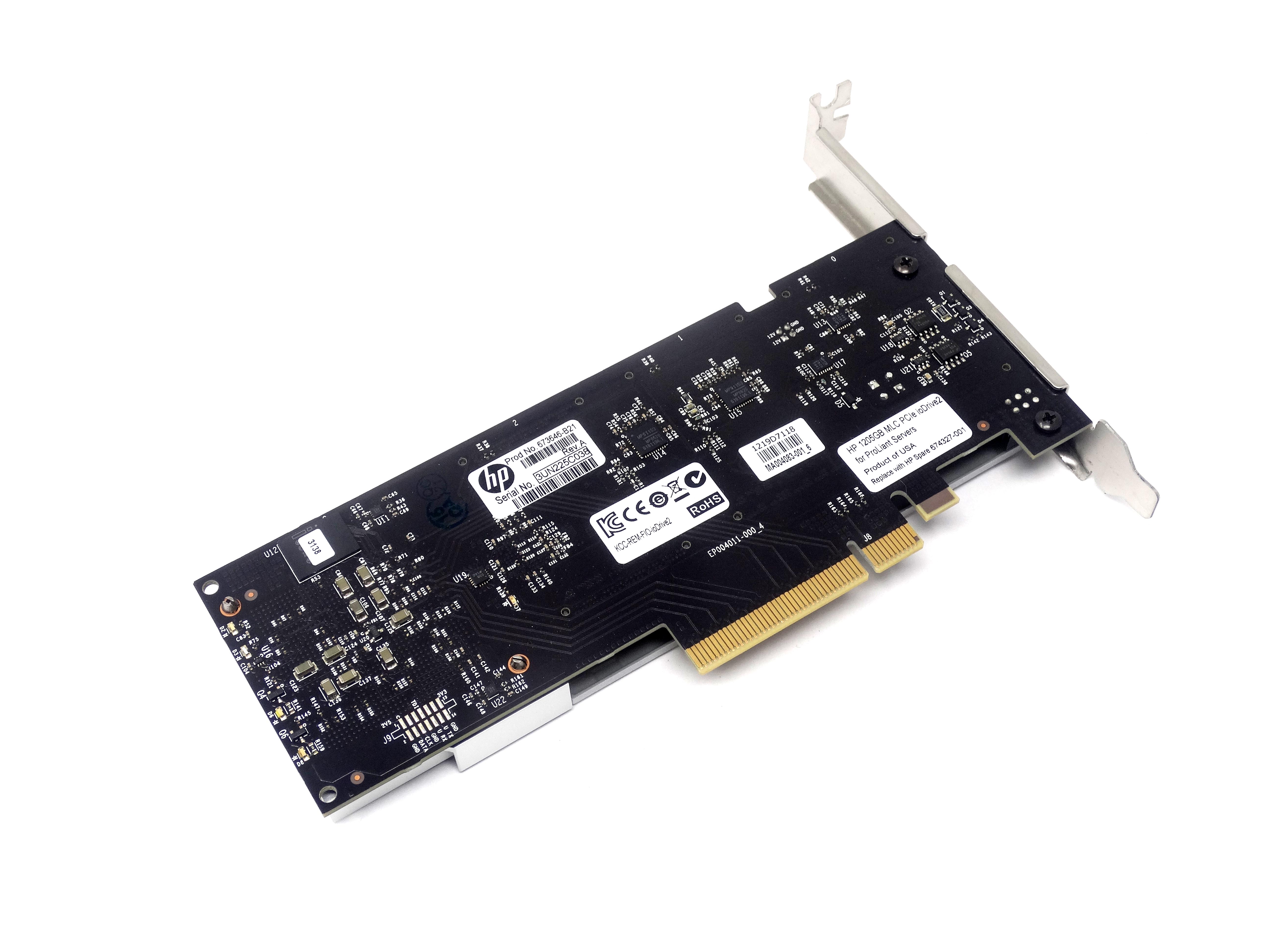 HP 1.2TB I/O Drive2 MLC G2 PCIe x8 Accelerator SSD Proliant 673646-B21 674327-001