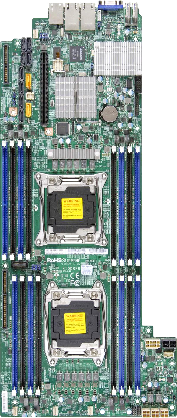 Supermicro NVMe Motherboard Dual socket R3 (LGA 2011) E5-2600 v4â? /v3 (X10DRFR-N)