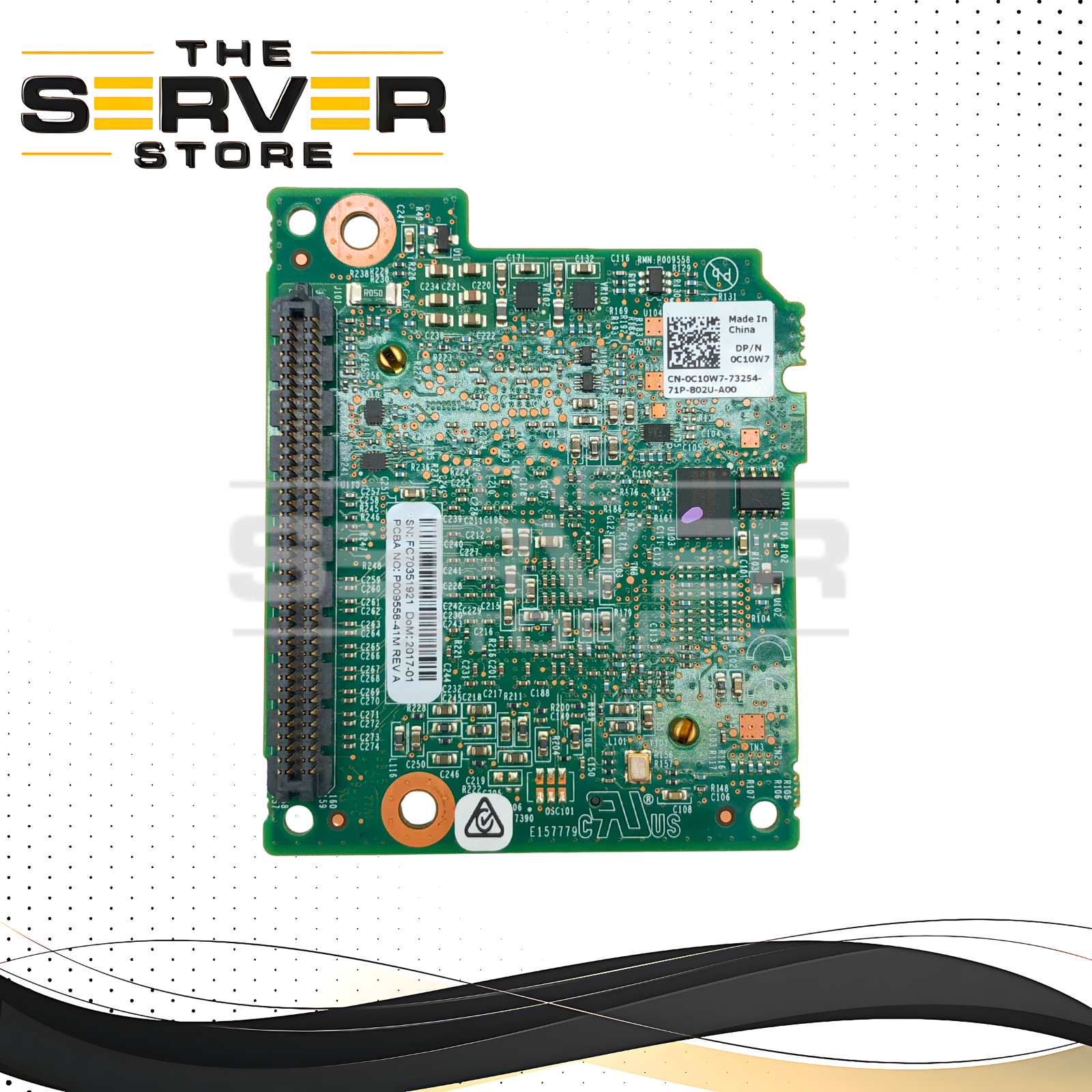 Dell Emulex Dual-Port 10GbE SFP+ Blade Network Daughter Card (BNDC) for PowerEdge M-Series Servers. P/N: C10W7, 0C10W7.