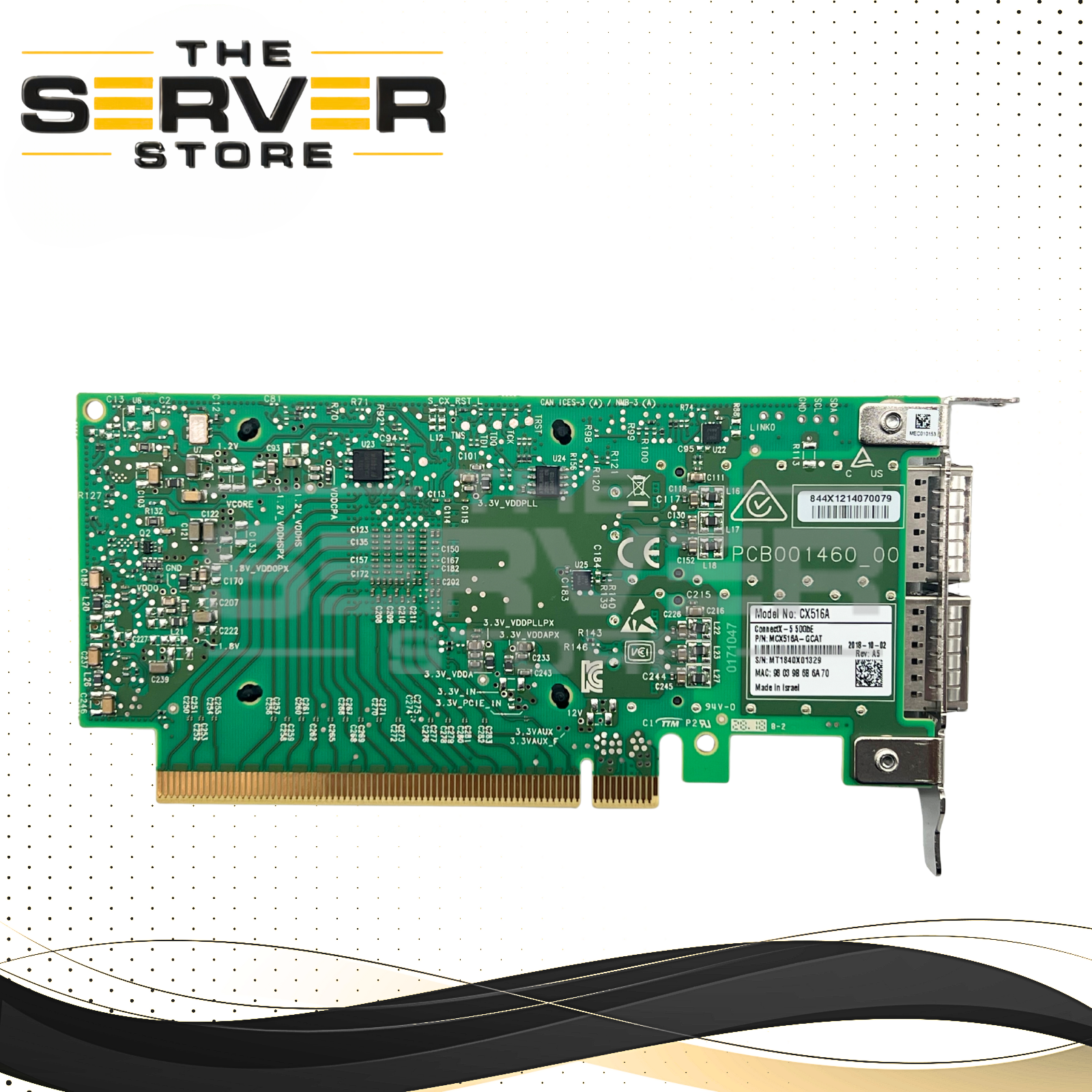 Mellanox ConnectX-5 CX516A EN 2 Port QSFP28 50GbE Network Card MCX516A-GCAT