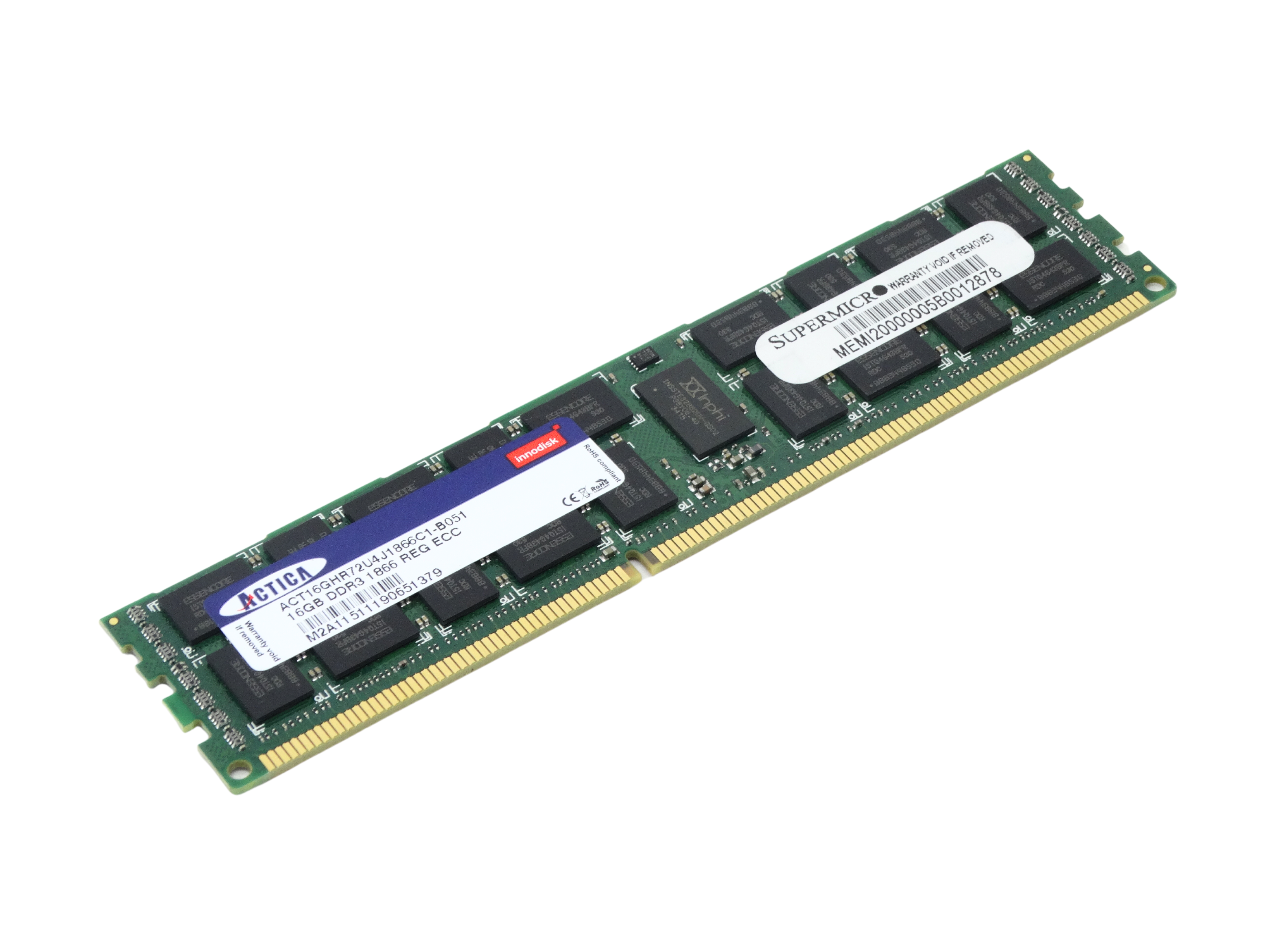 Actica 16GB 2RX4 PC3-14900R DDR3 ECC REG Memory (MT36JSF2G72PZ-1G9N1KE-3rdParty)