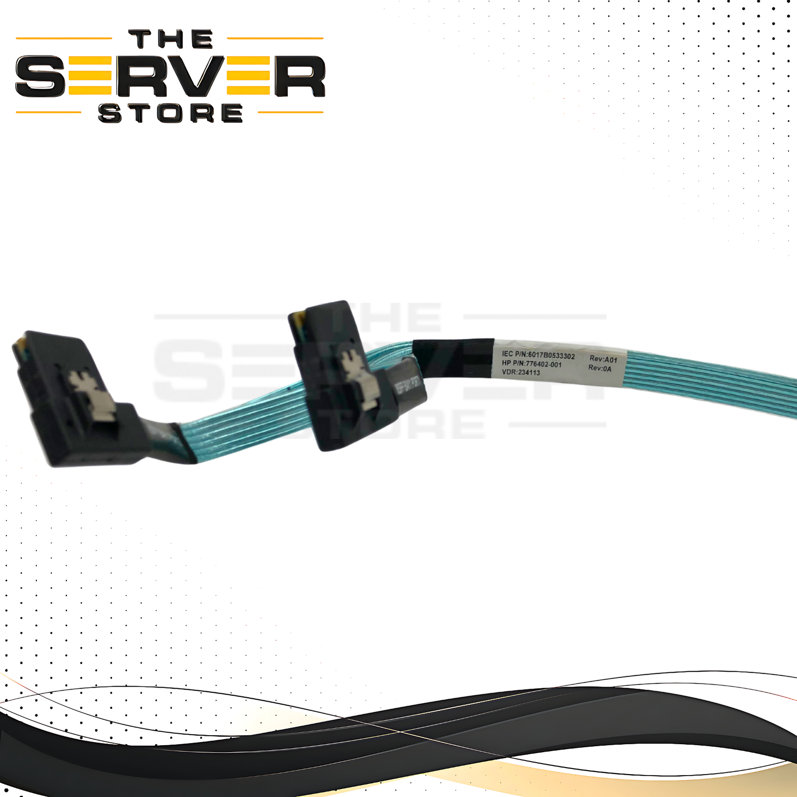 HPE ProLiant DL380 Gen9 Internal Dual Mini-SAS (SFF-8087) Cable Assembly. P/N: 776402-001.