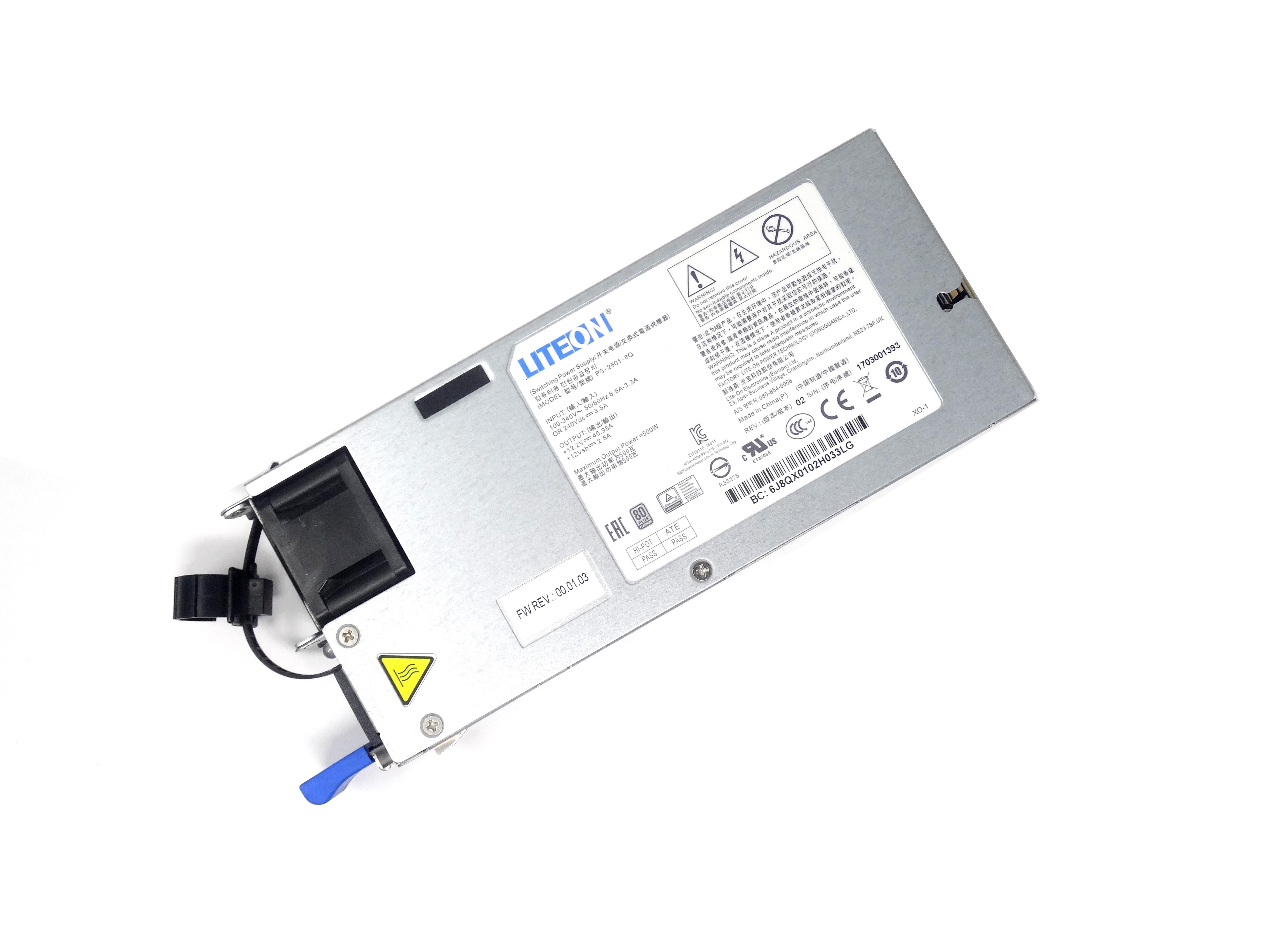 LiteOn 500W Watt Switching PSU Power Supply for Quanta D51B-1U (PS-2501-8Q)