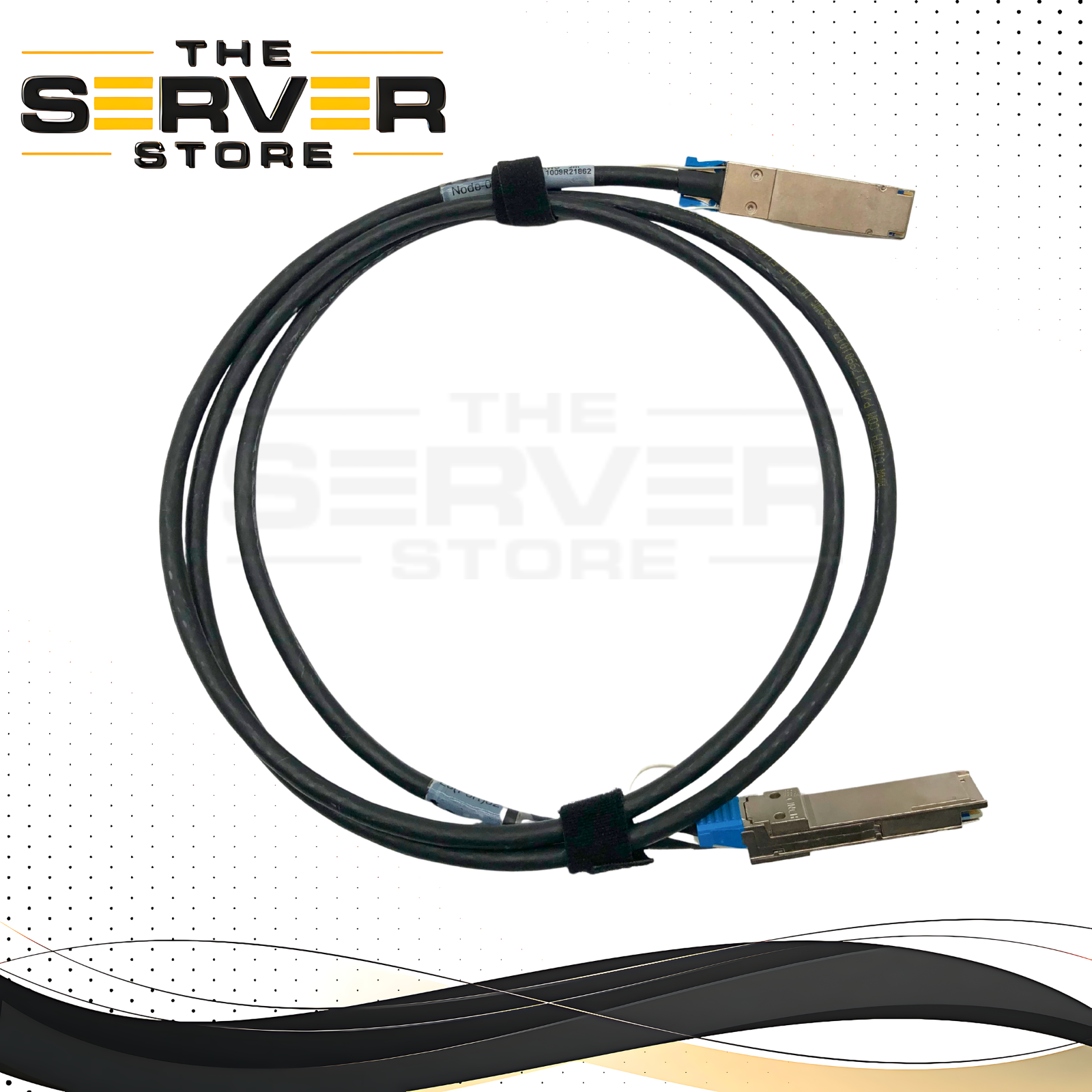 Cinch 2 Meter (6.6ft) QDR 10Gb/s QSFP+ to QSFP+ Passive Direct Attach Copper (DAC) InfiniBand Cable. P/N: 7179901013, 7170400042.