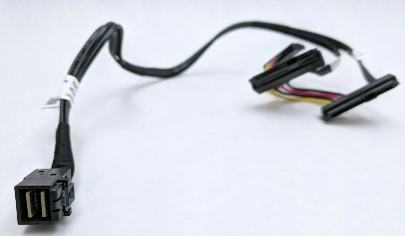 Dell 7W5N8 Internal HD-MiniSAS to 2x SAS Drives SFF-8643 to SFF-8482 &Power 18in