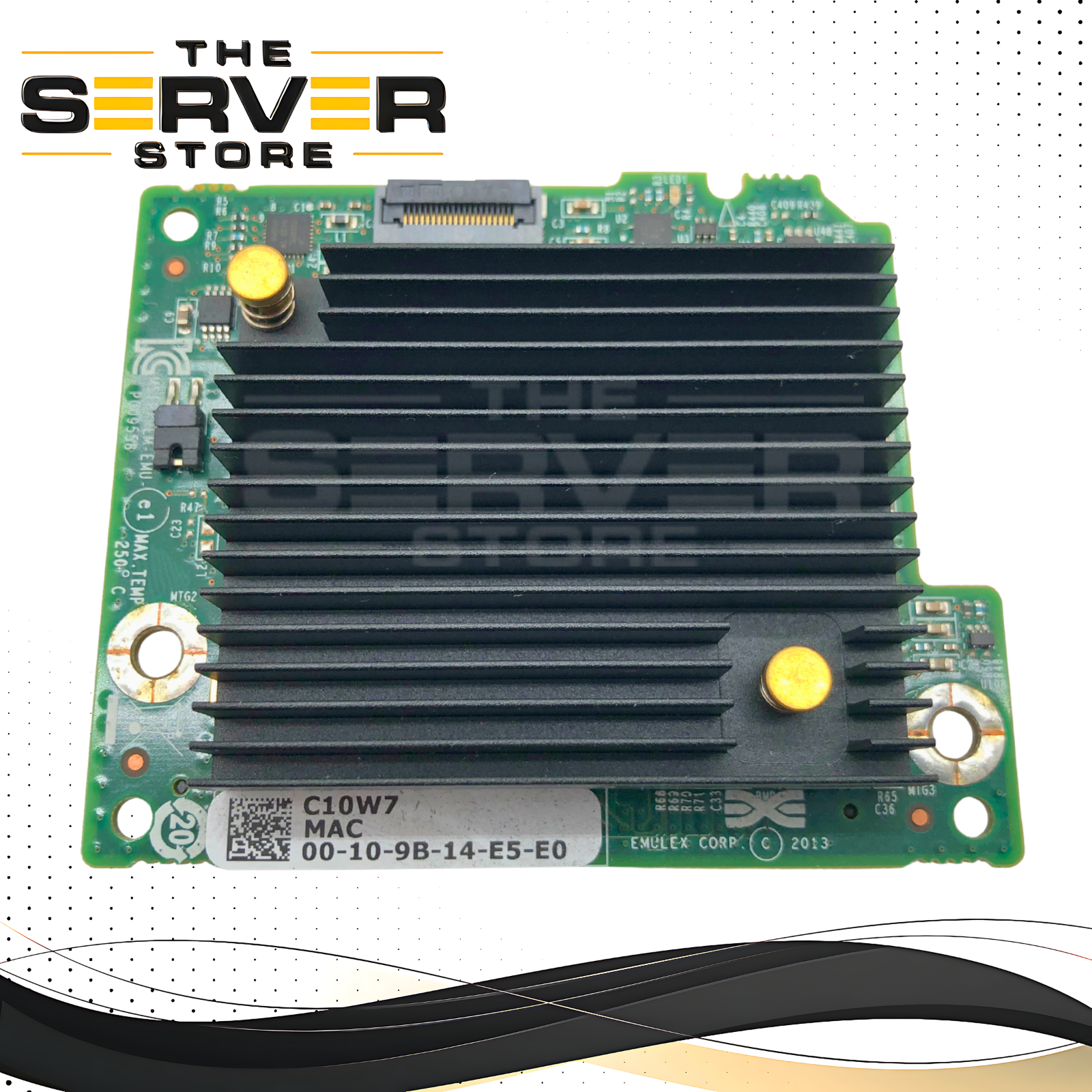 Dell Emulex Dual-Port 10GbE SFP+ Blade Network Daughter Card (BNDC) for PowerEdge M-Series Servers. P/N: C10W7, 0C10W7.