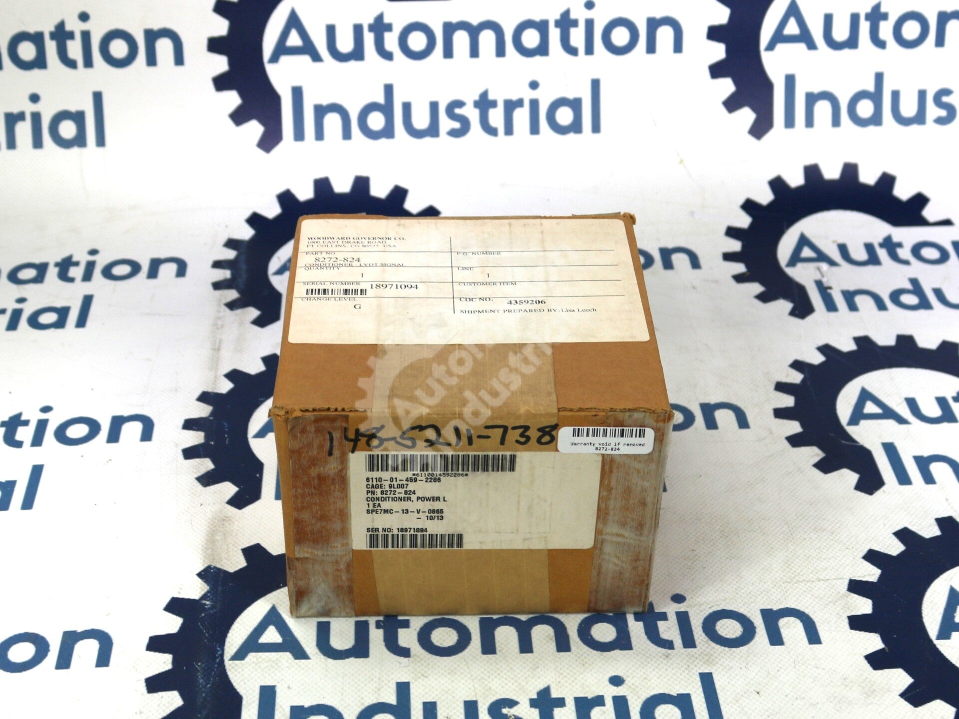 8272-824 By Woodward Fuel Rack Position Signal Conditioner New Sealed