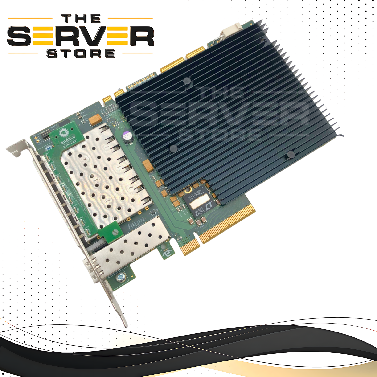 Endace Emulex DAG 10x4 SFP+ 10 Gigabit Ethernet (10GbE) PCIe x8 Network Capture Card. P/N: DAG 10.1x4.