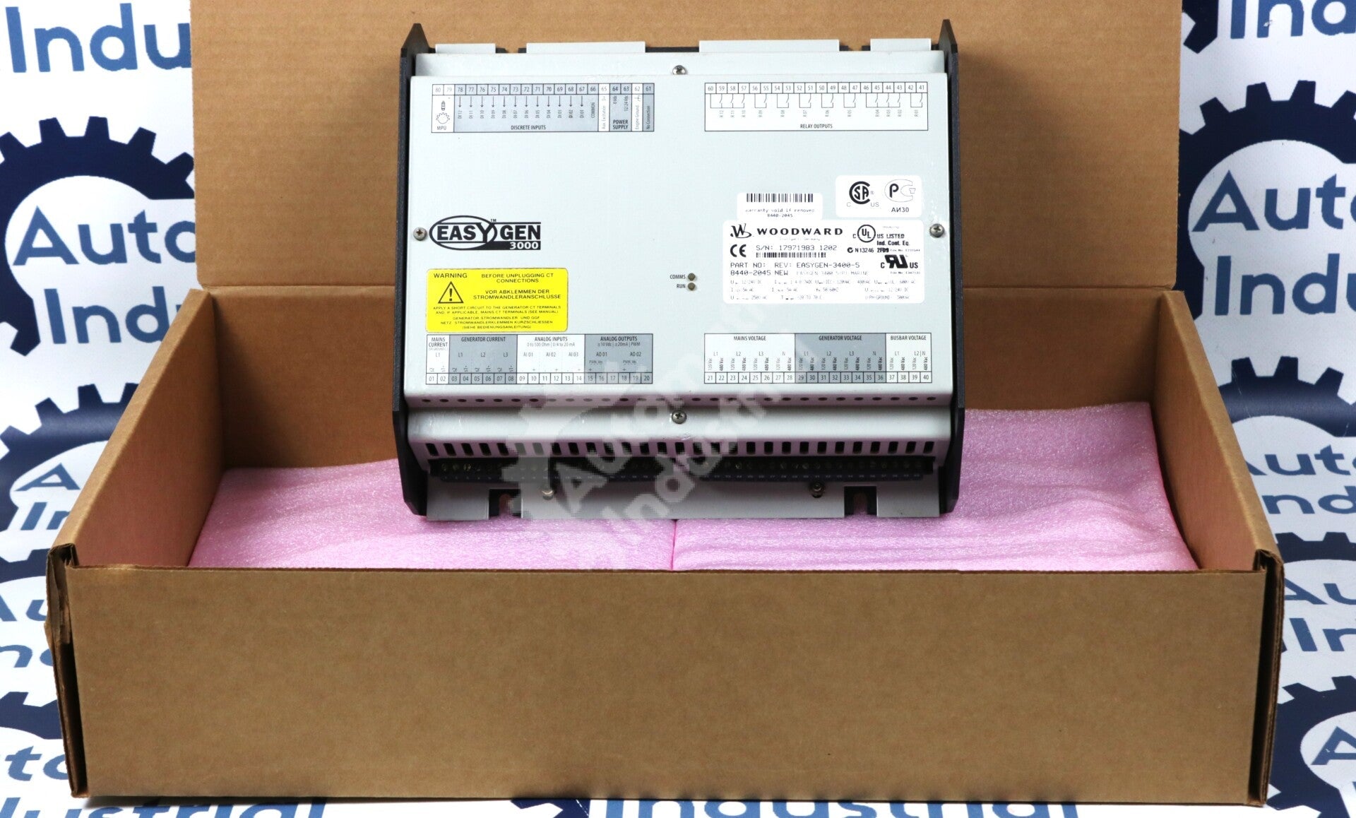 8440-2045 By Woodward EASYGEN-3400-5 Genset Controller Generator Control System
