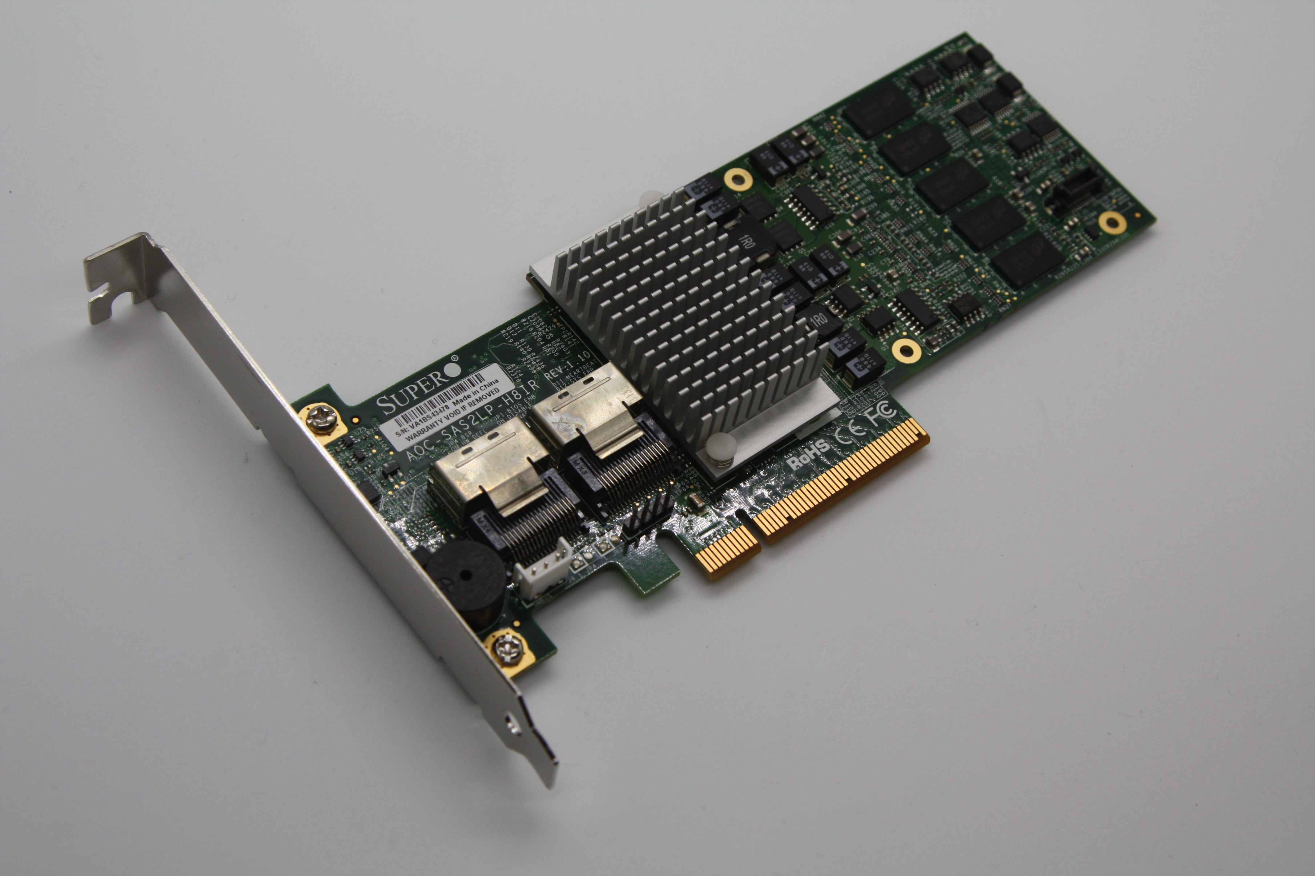 AOC-SAS2LP-H8IR Supermicro AOC-SAS2LP-H8IR RAID Full and Low profile bracket