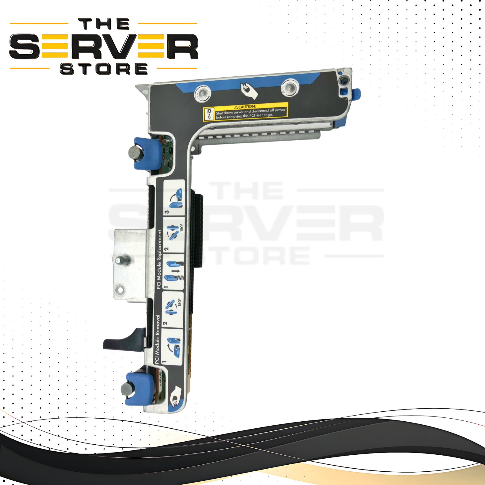 HPE ProLiant DL380 Gen9 Server Primary Riser Card Assembly with 3x PCIe 3.0 Slots (3x8). P/N: 777281-001.