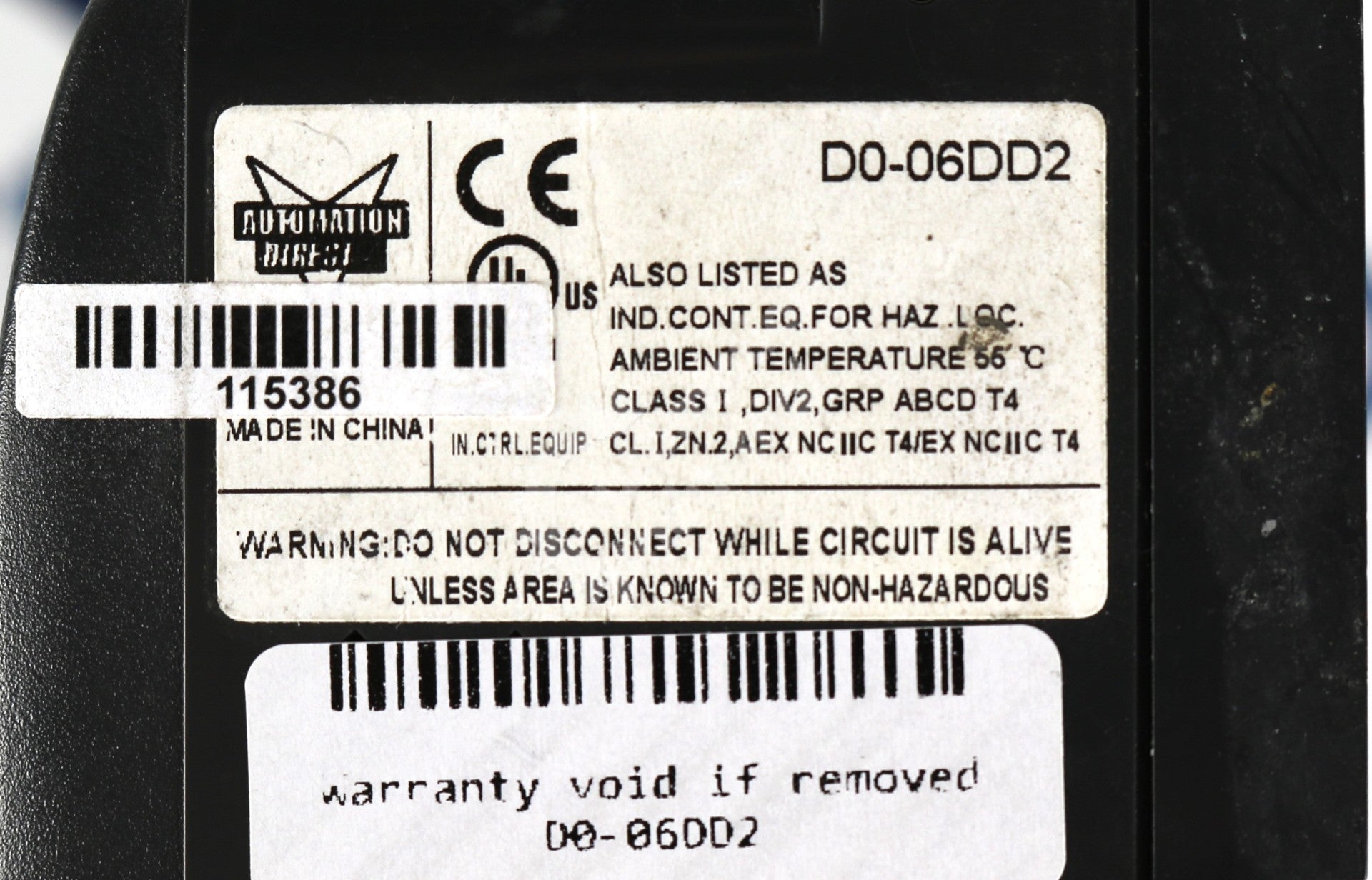D0-06DD2 by Automation Direct 120-240VAC PLC 20 DC Input 16 Point Output PLC