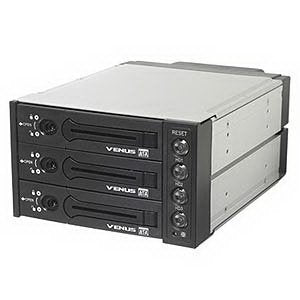 AMS DS-2131SSBK aluminum 3 in 2 SATA II backplane