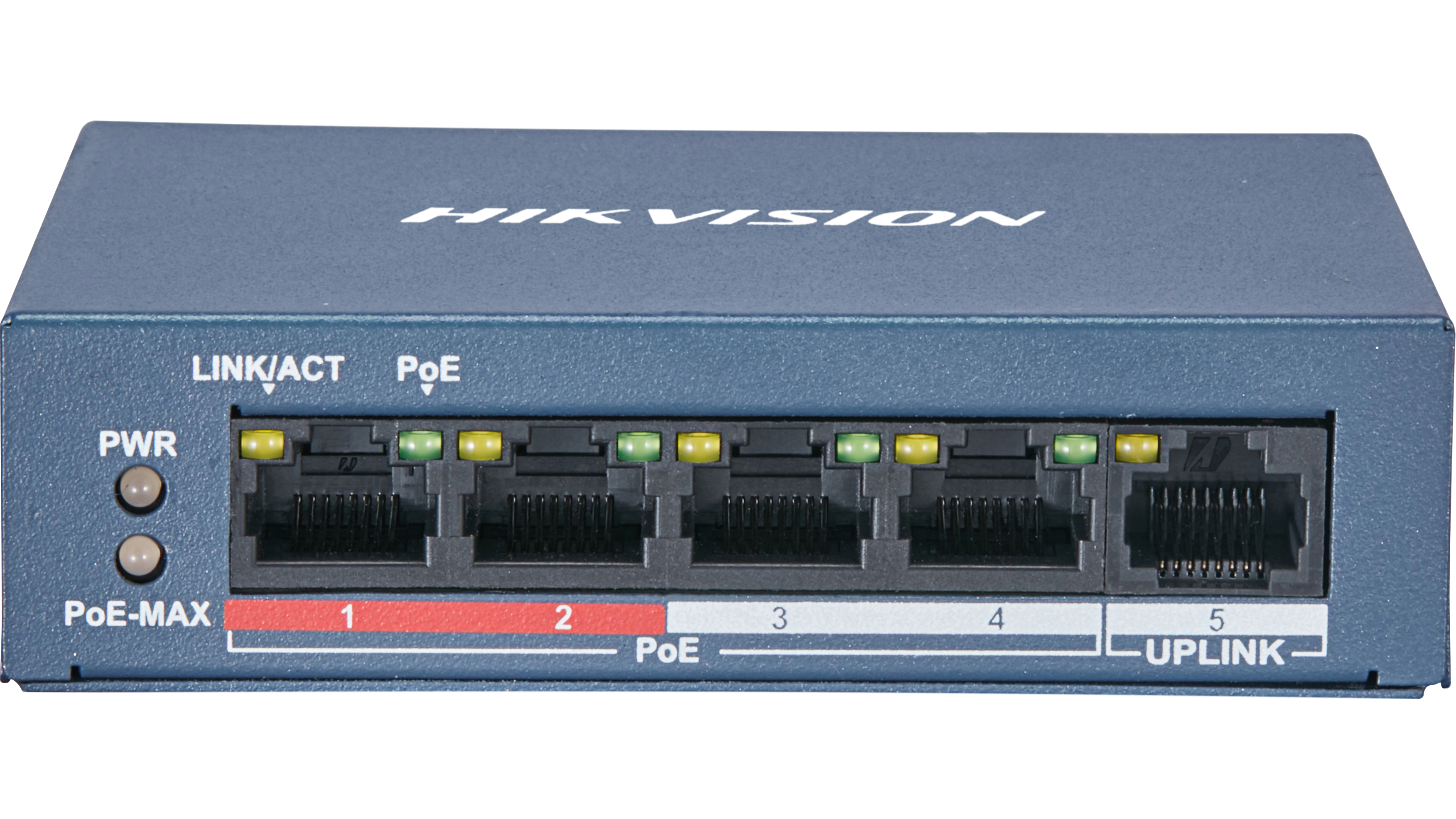 Hikvision DS-3E0105P-E/M(B) Smart Series 4-ch PoE