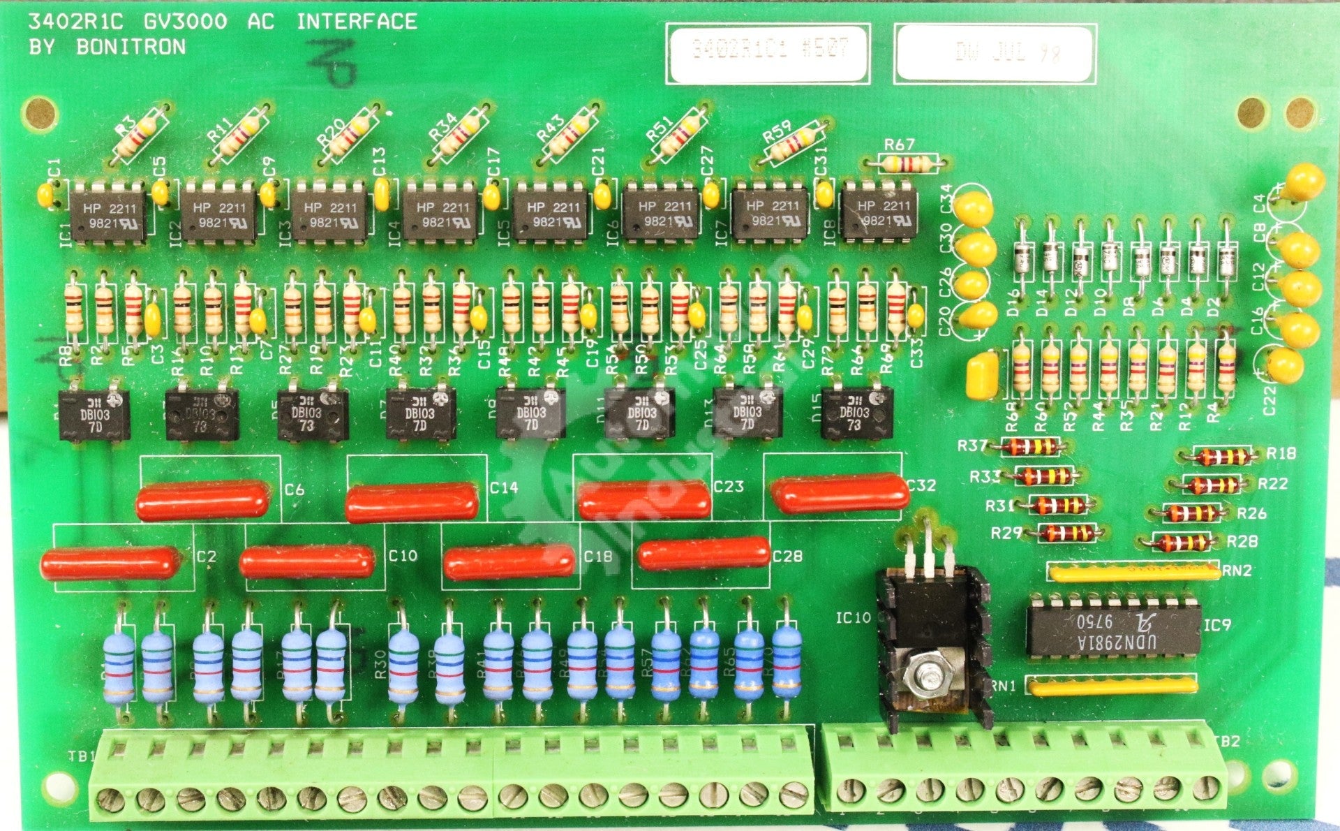 3402R1C By Reliance Electric 2LB3000 Interface Card GV3000