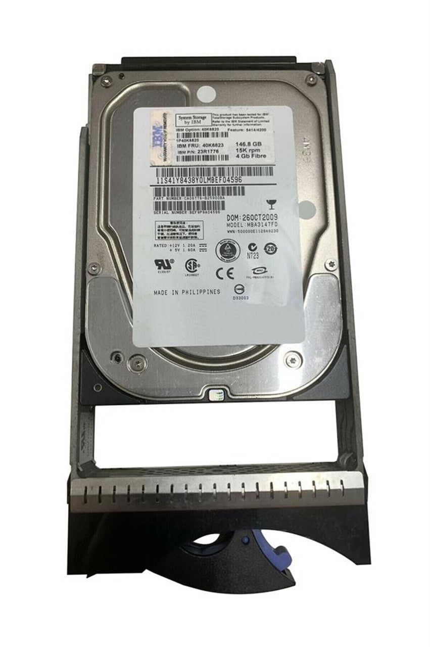 40K6820 40K6823 23R1776 Disco duro de 146,8 GB, módulo enchufable, 15 000 RPM
