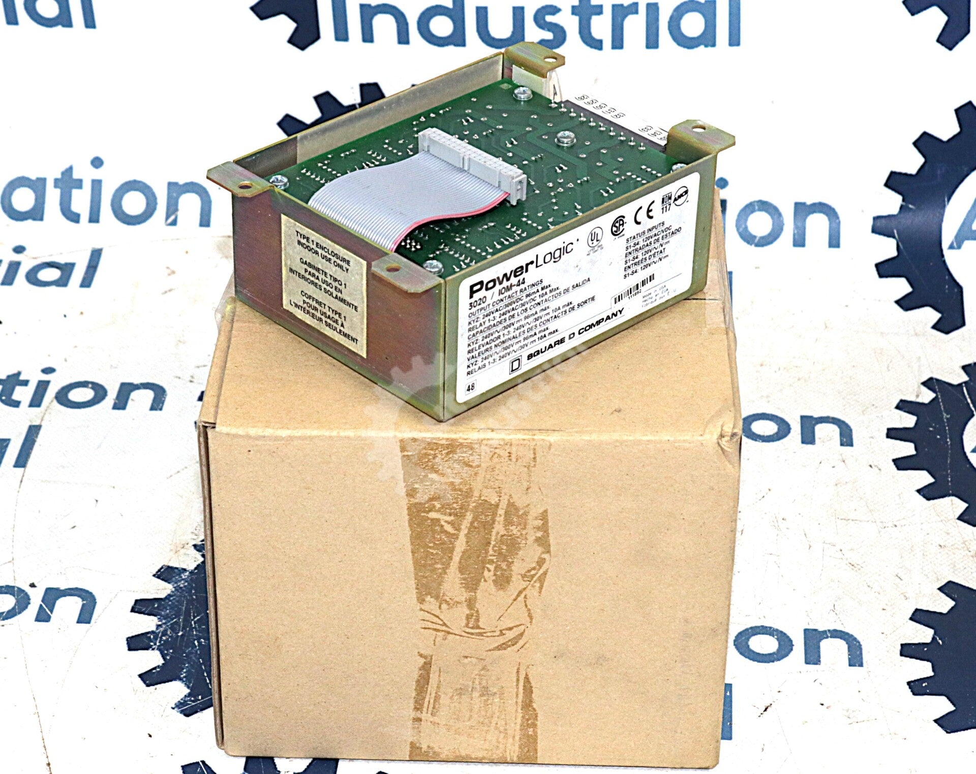 IOM-44 By Square D PowerLogic Class 3020 120VAC 4 In/1 Pulse Out I/O Module
