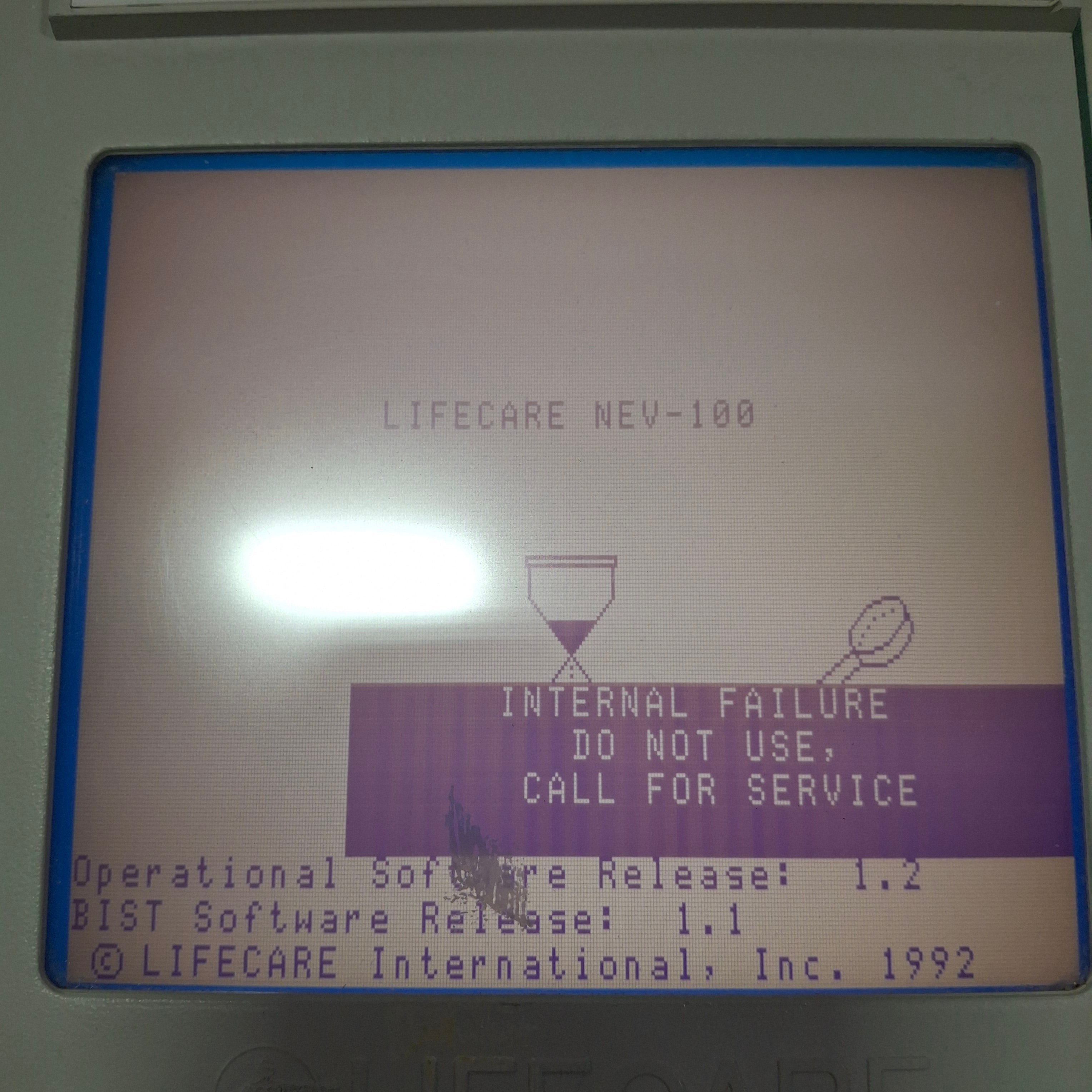 LifeCare NEV-100 Portable Lifecare Ventilator