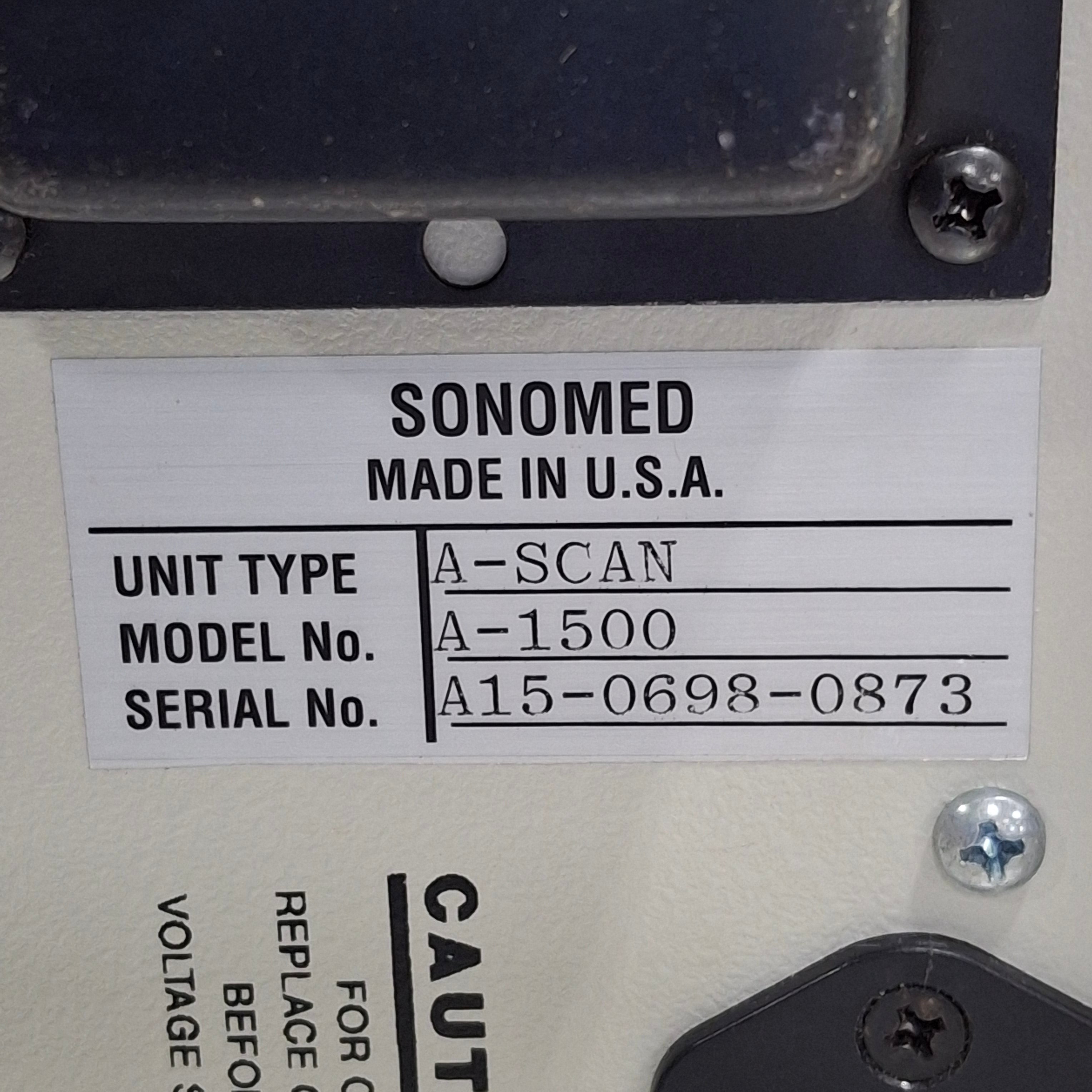 Sonomed Escalon A-Scan A 1500 Ophthalmic Ultrasound