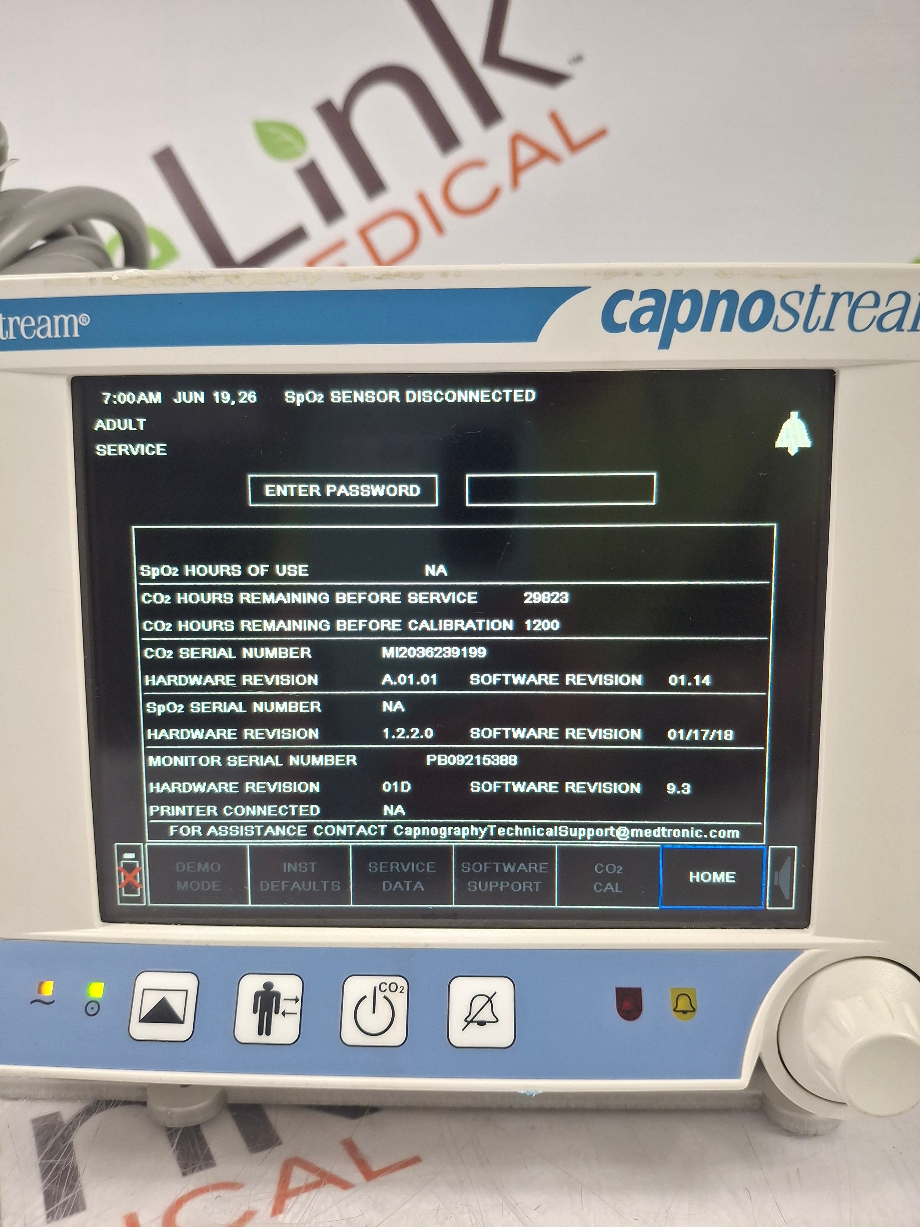 Oridion Capnostream 20P Capnography Monitor