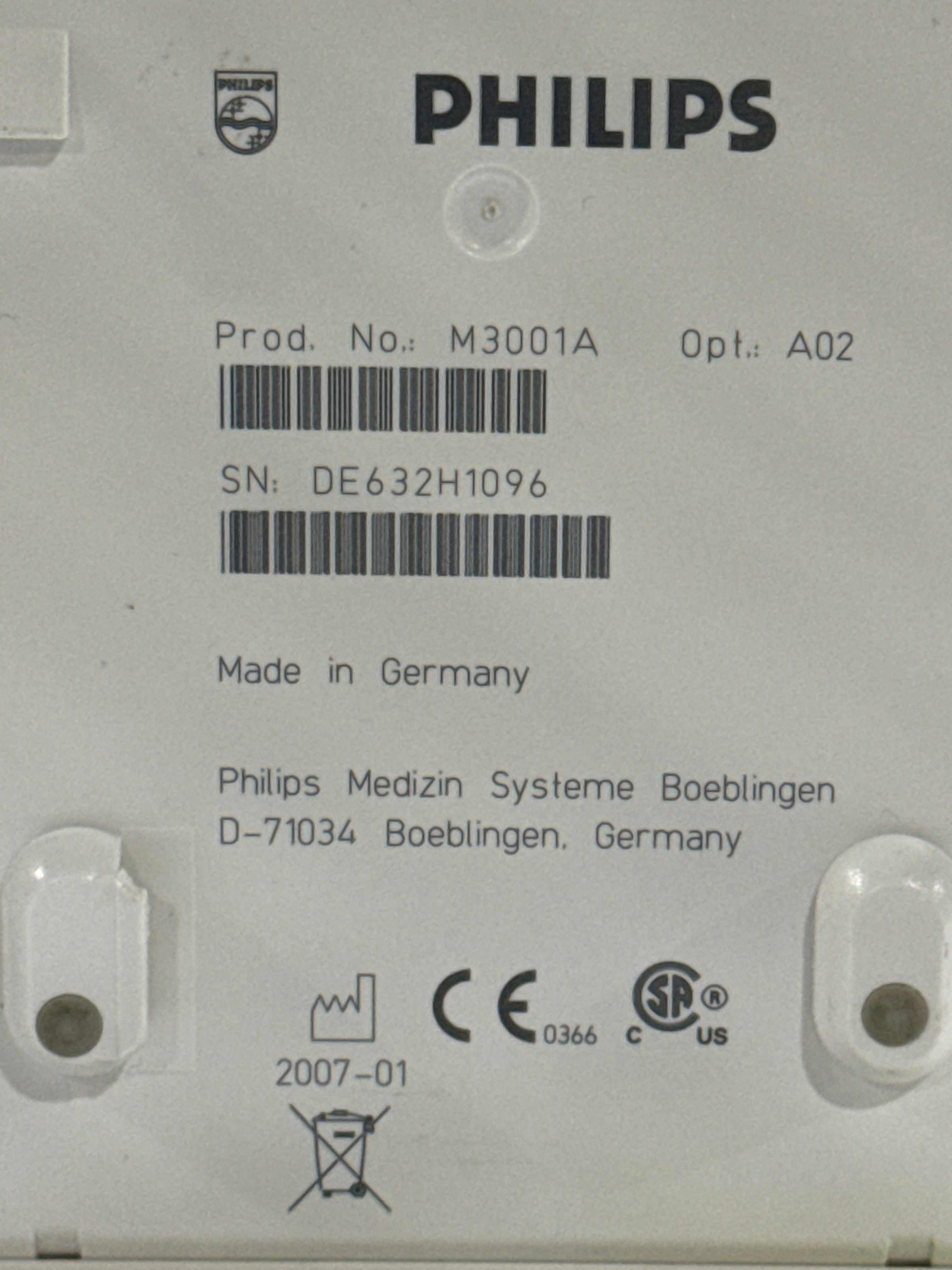 Philips M3001A-A02 OxiMax SpO2, NIBP, ECG MMS Module