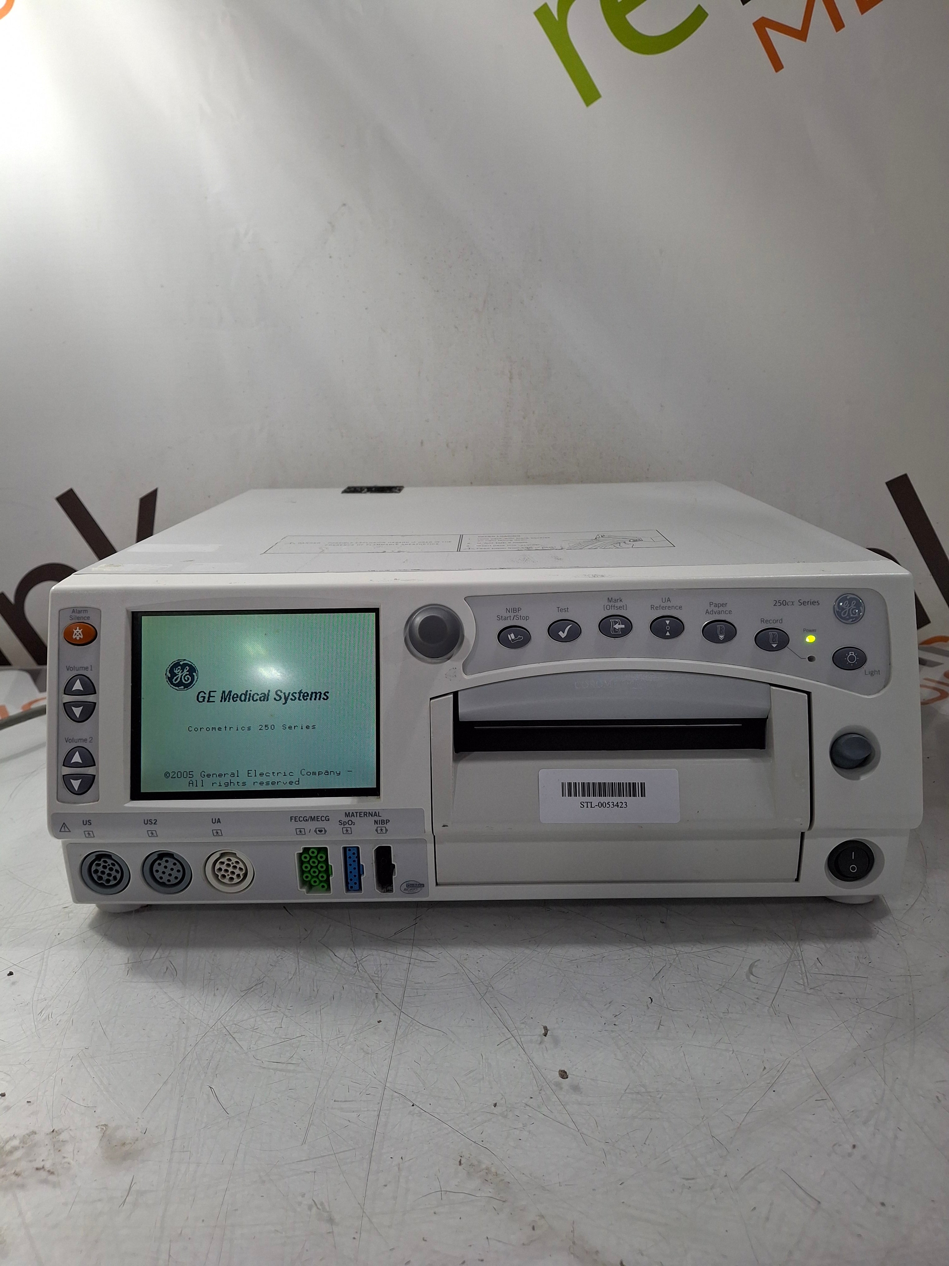 GE Healthcare Corometrics 250cx Series Model 259cx-a Fetal Monitor