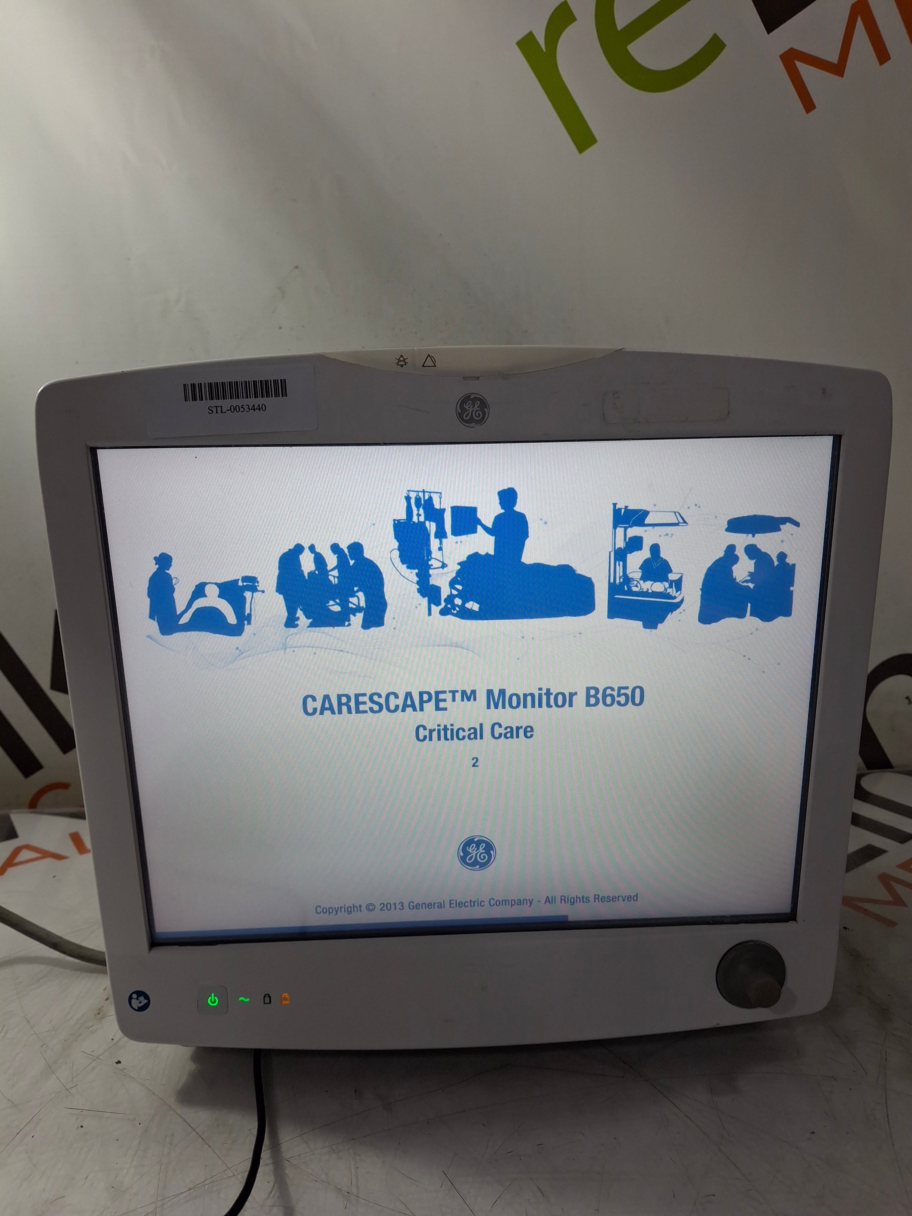 GE Healthcare Carescape B650 Critical Care Patient Monitor