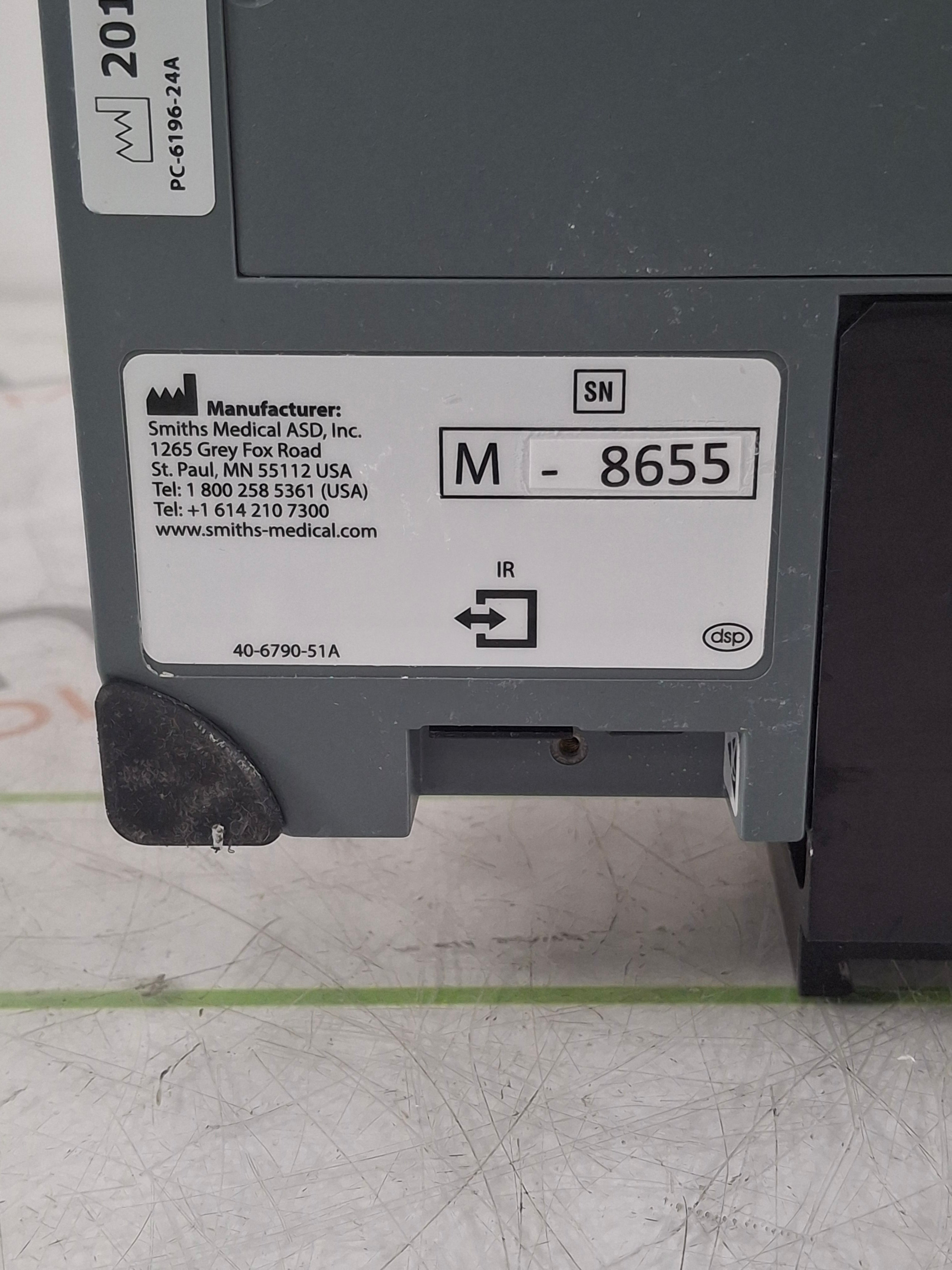 Smiths Medical Medfusion 3500 Version 5 Syringe Infusion Pump