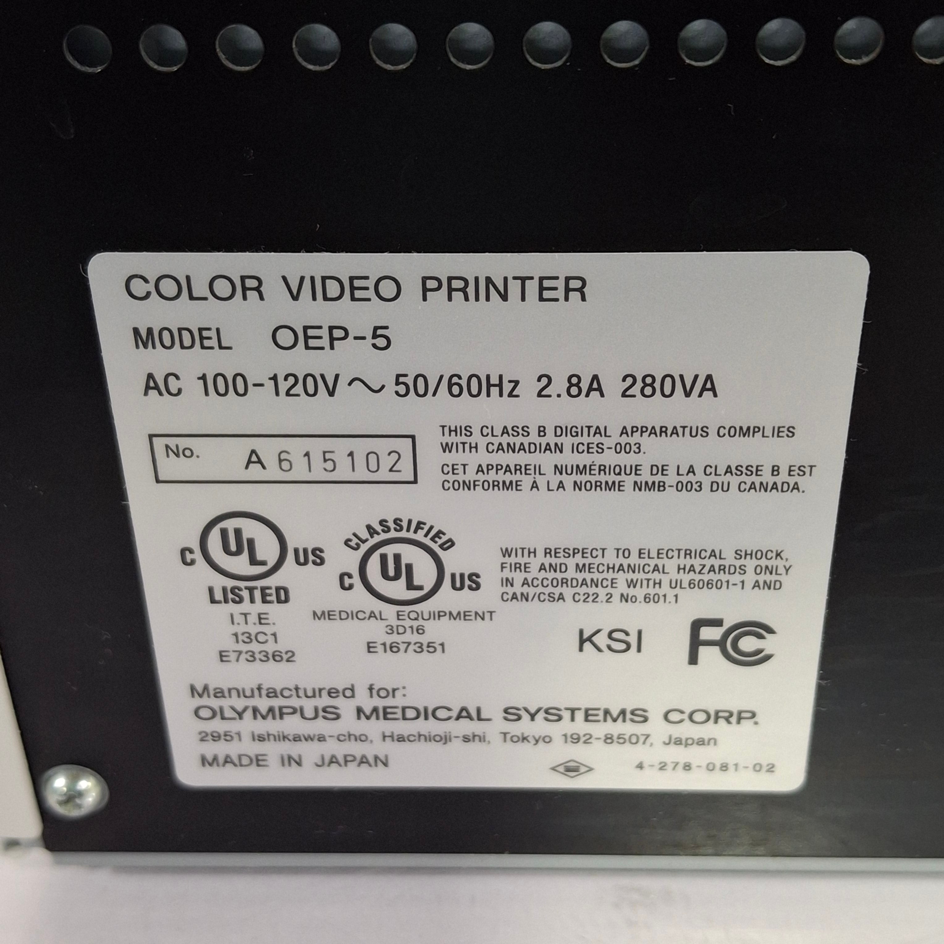 Olympus OEP-5 Color Video Printer
