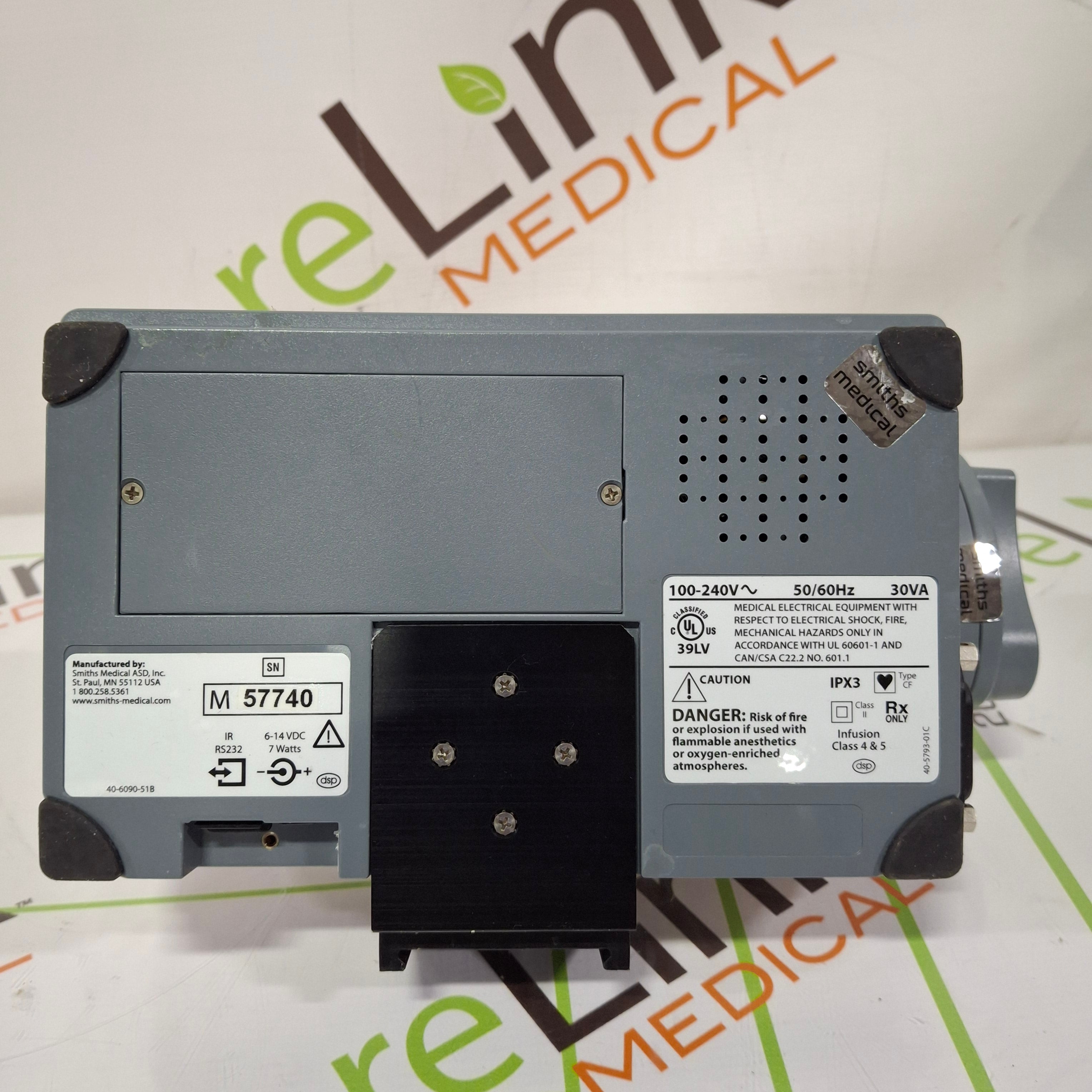 Smiths Medical Medfusion 3500 Version 5 Syringe Infusion Pump