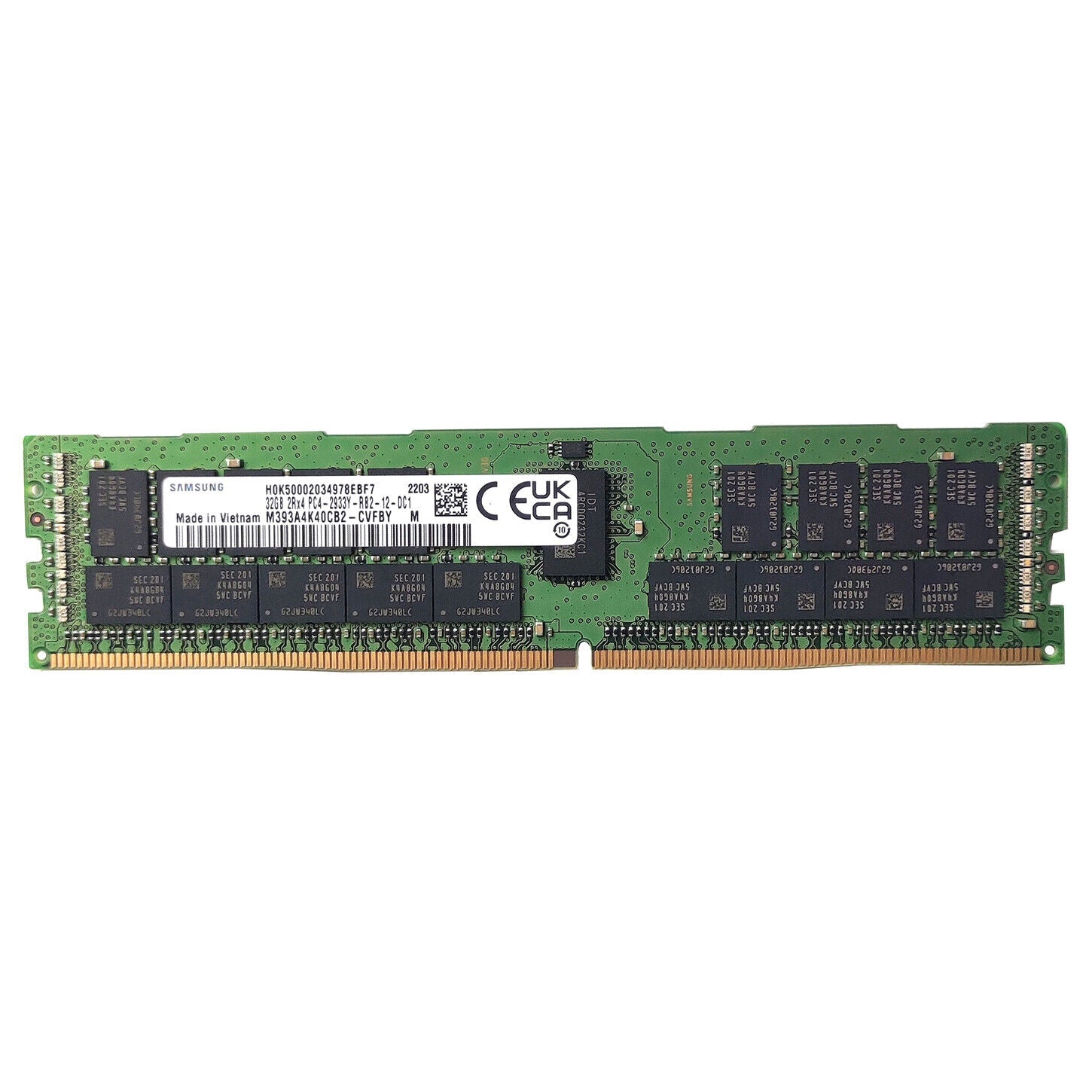 32 GB DDR4 2933 MHz ECC Reg M393A4K40CB2-CVF Compatible P00924-B21 Ranuras de RAM