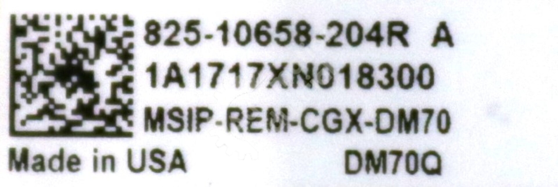 DM70Q By Cognex 825-10658-204R A Barcode Reader DataMan 70 Series NSFP