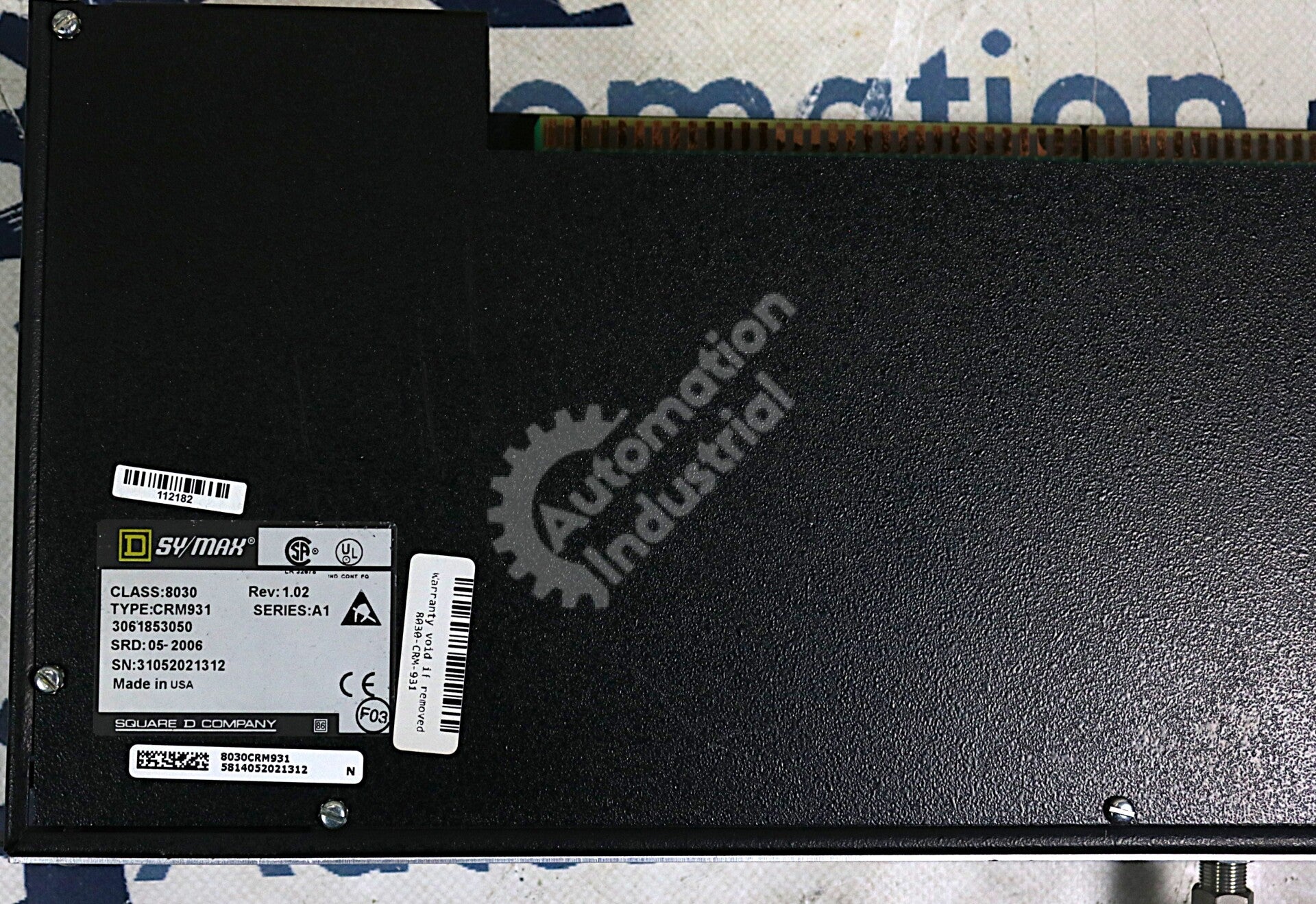 CRM-931 By Square D Sy/Max Class 8030 Remote I/O Adapter Single Cable NSFP