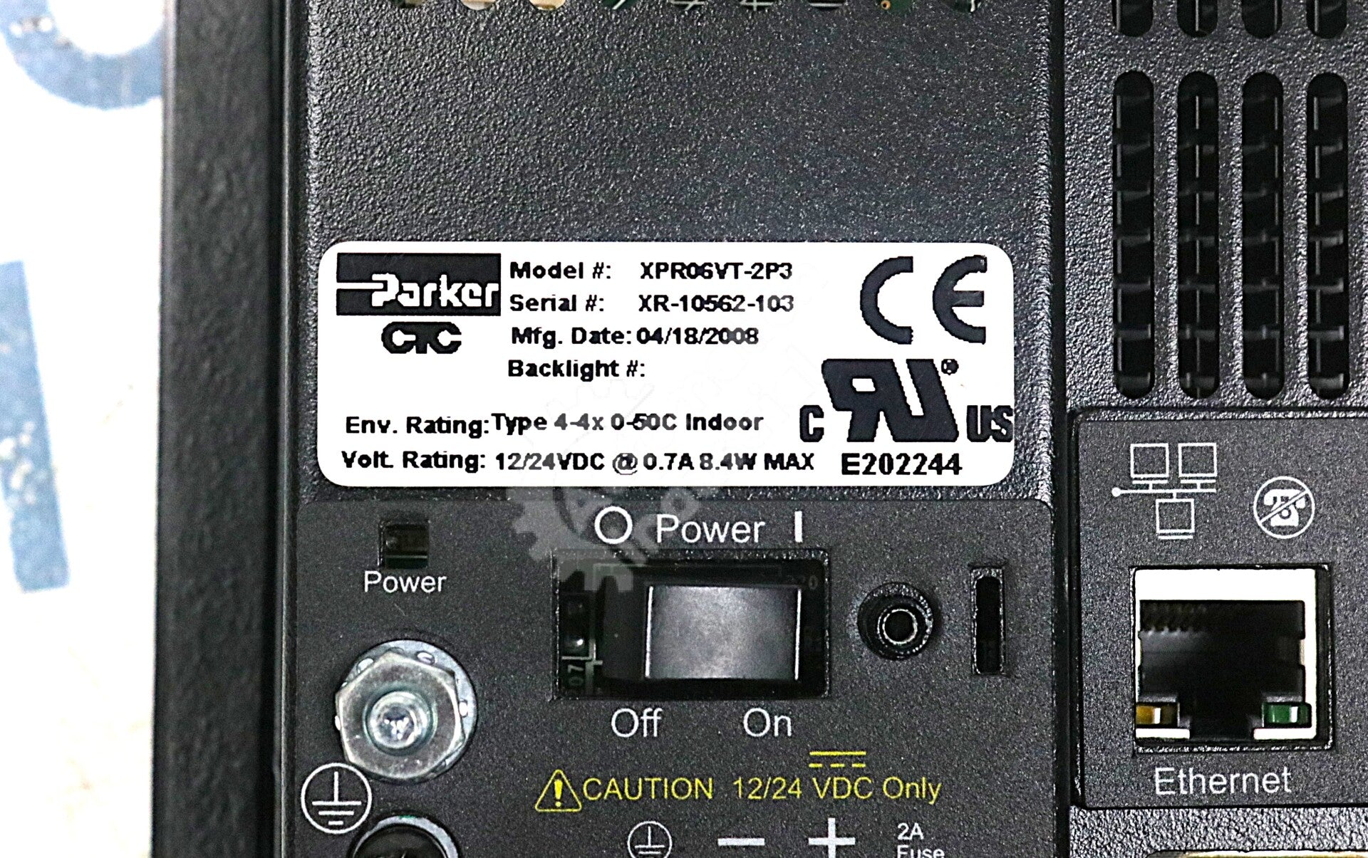 XPR06VT-2P3 By CTC Parker Automation 12/24VDC 6-inch Touchscreen HMI