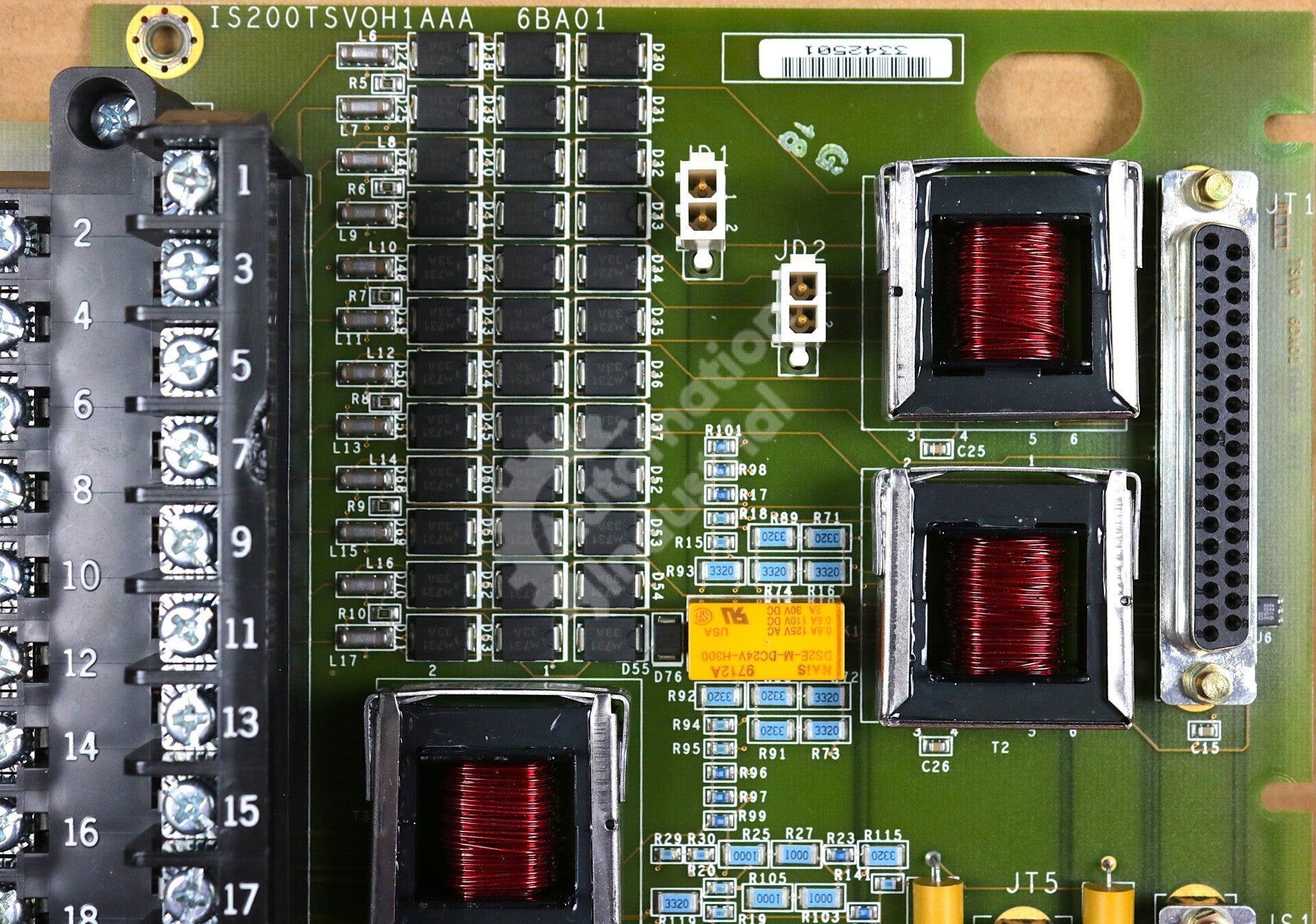 IS200TSVOH1A By GE IS200TSVOH1AAA Mark VI Servo Termination Board