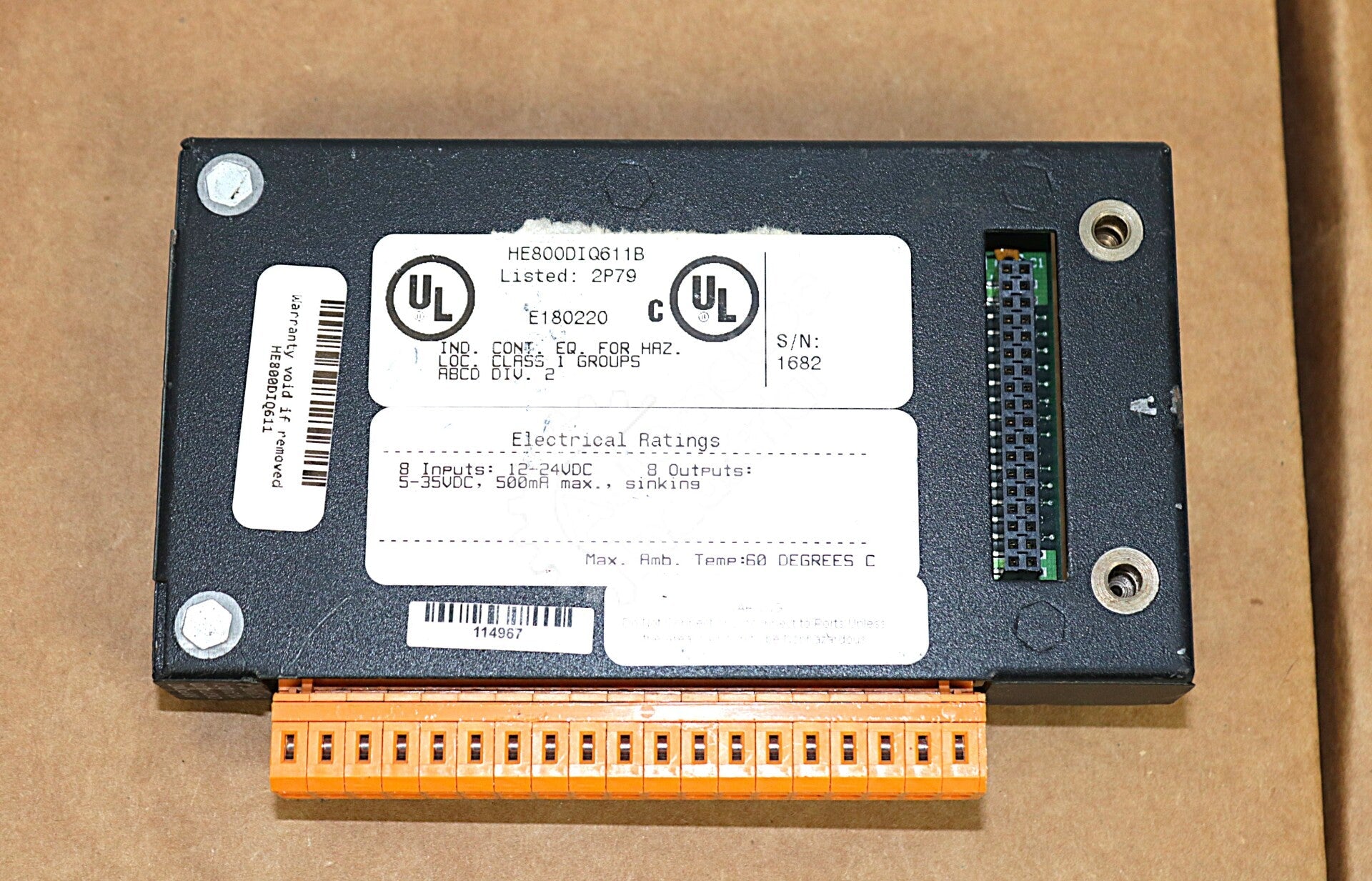 HE800DIQ611 By Horner Electric HE800DIQ611B 8 Point 12/24VDC Mixed DC I/O Module