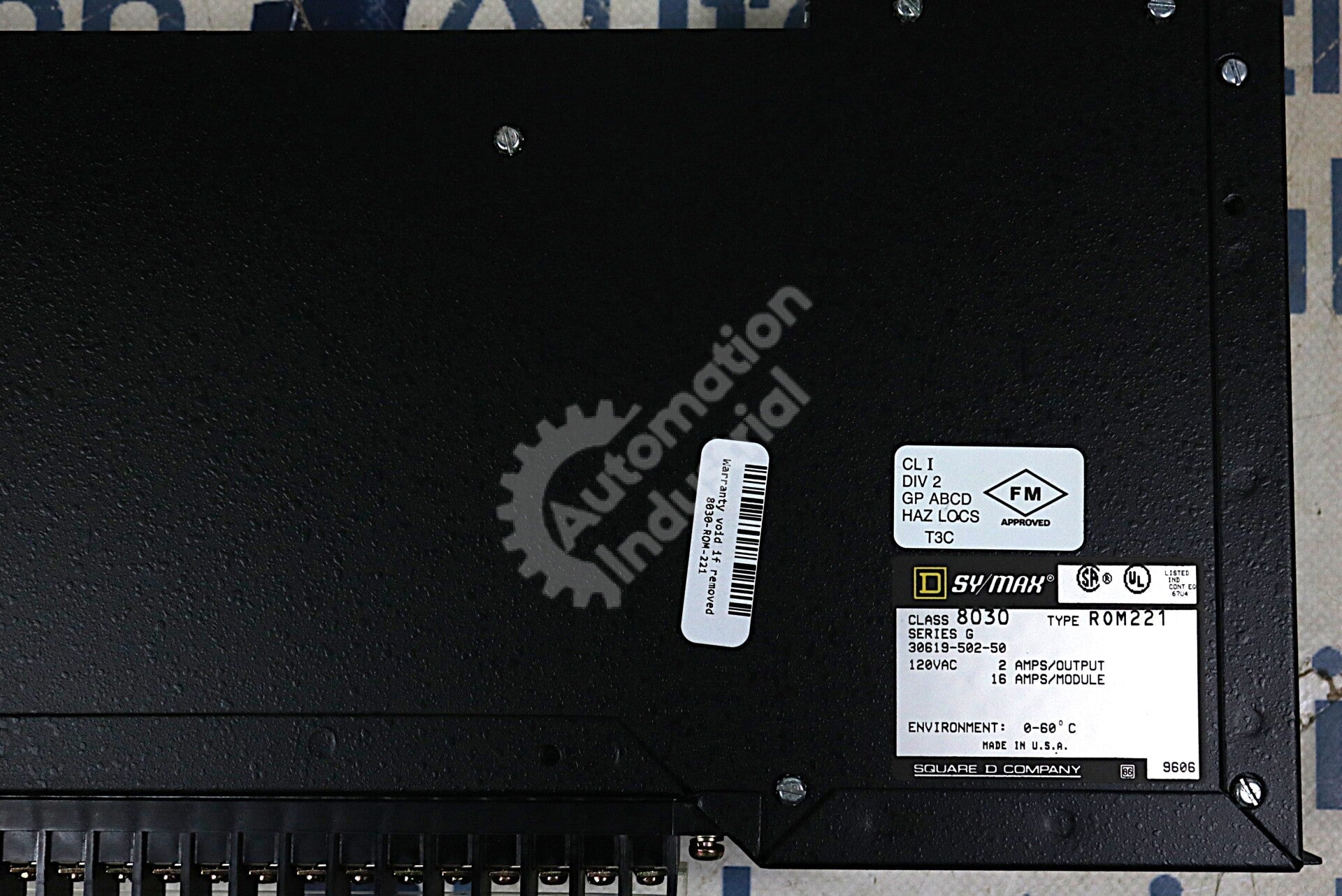 ROM-221 By Square D Sy/Max Class 8030 120VAC16 Function Output Module